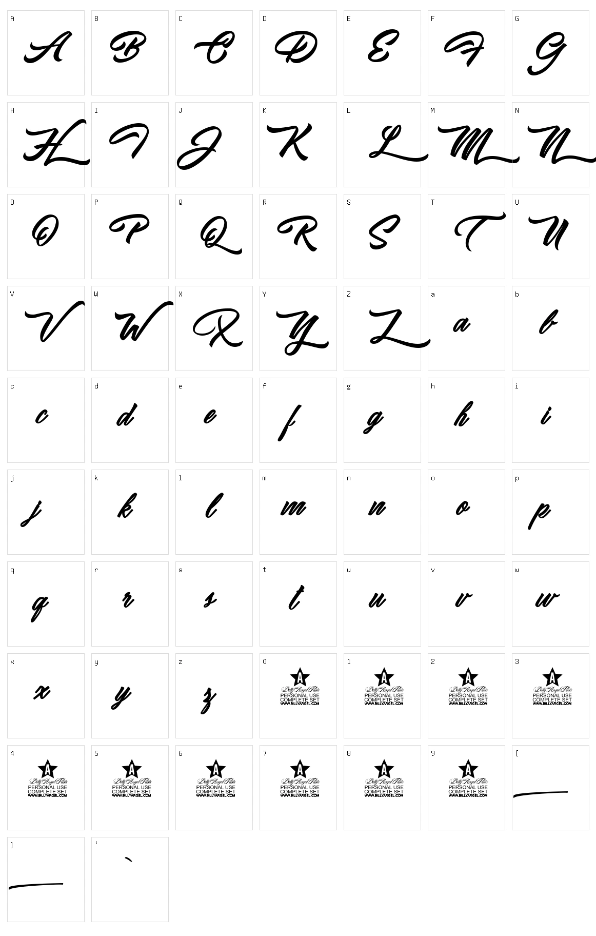 Ipanema Character Set
