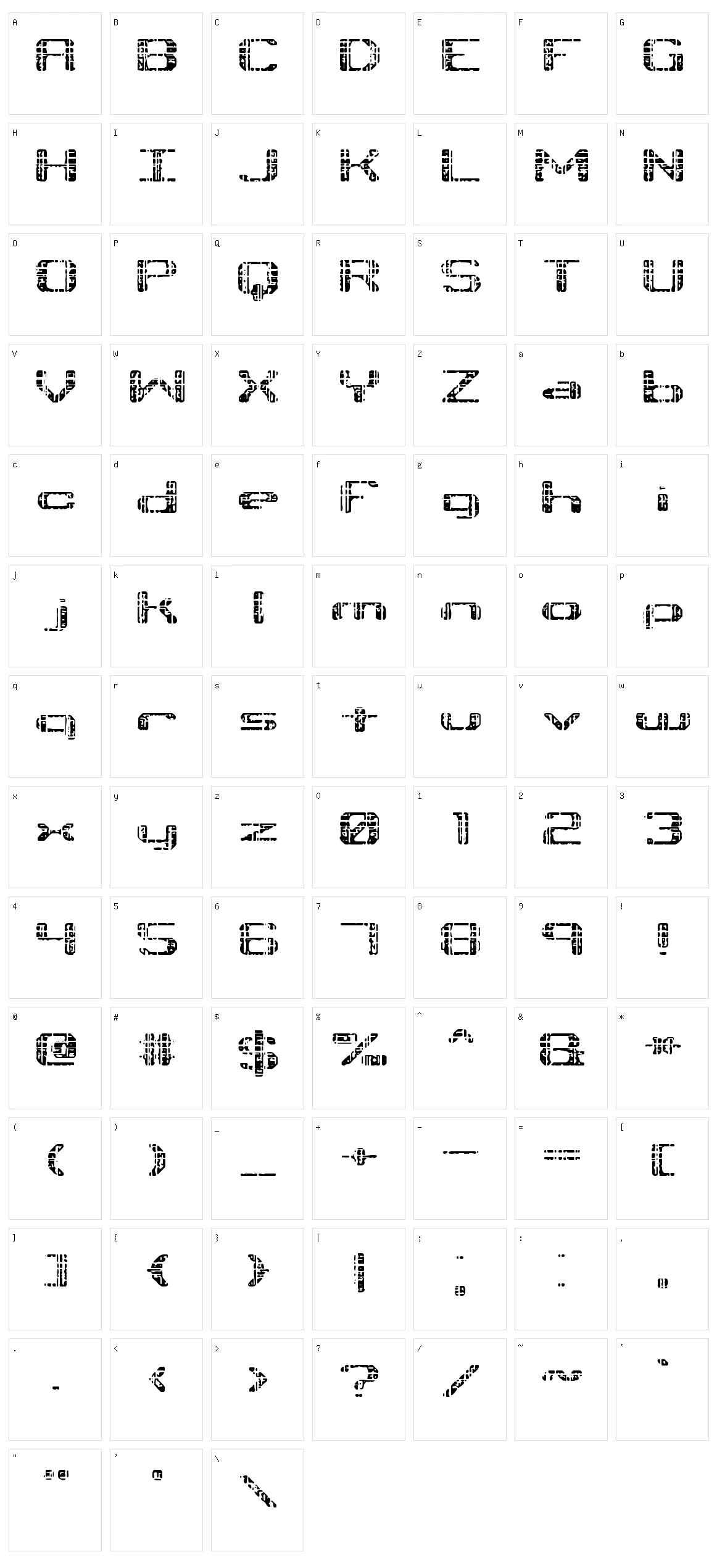 Tonik Character Set