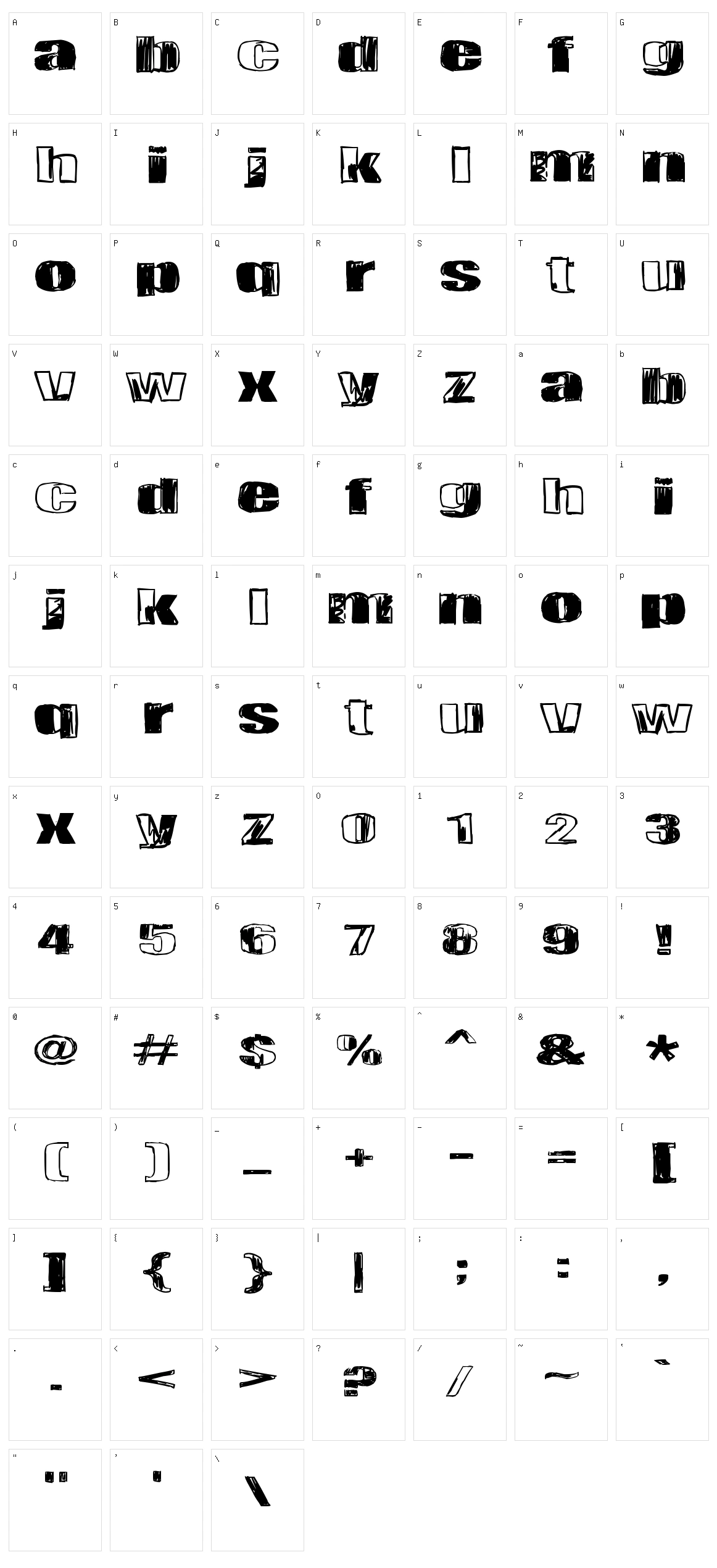Tulikuume Character Set