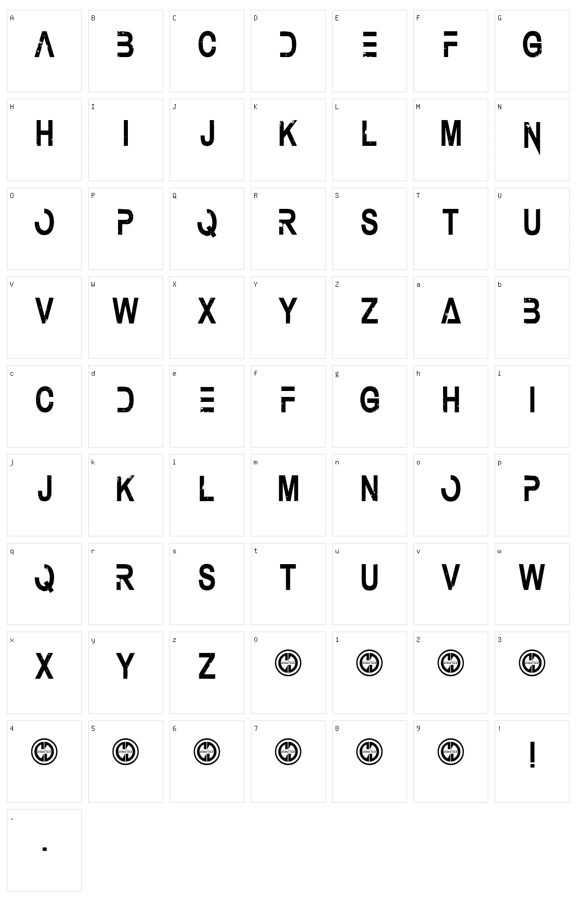 Under Authority Character Set