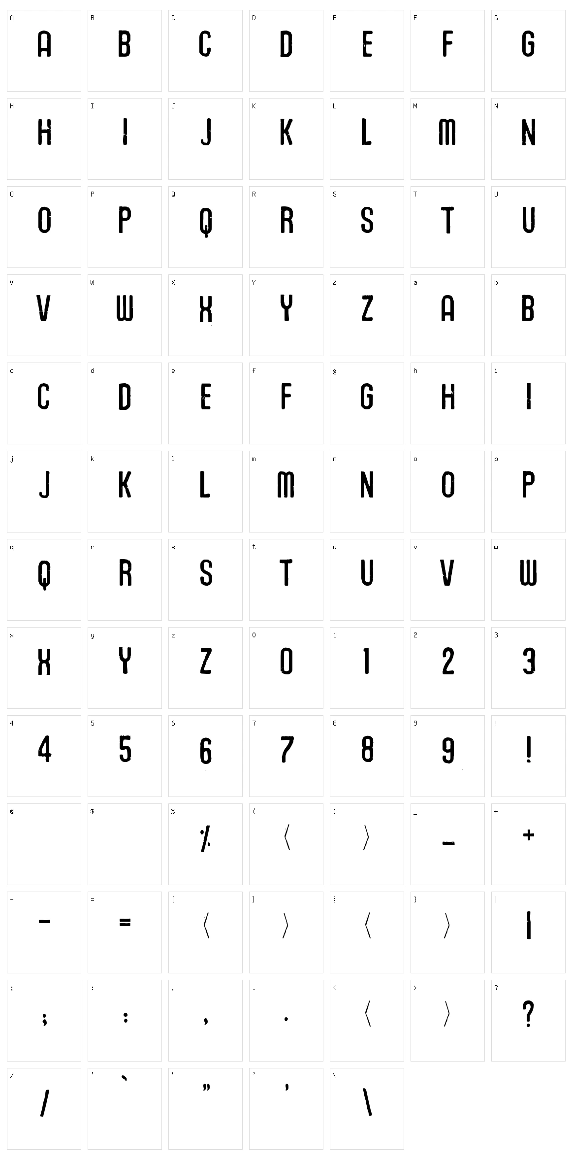 Union Agrochem Character Set