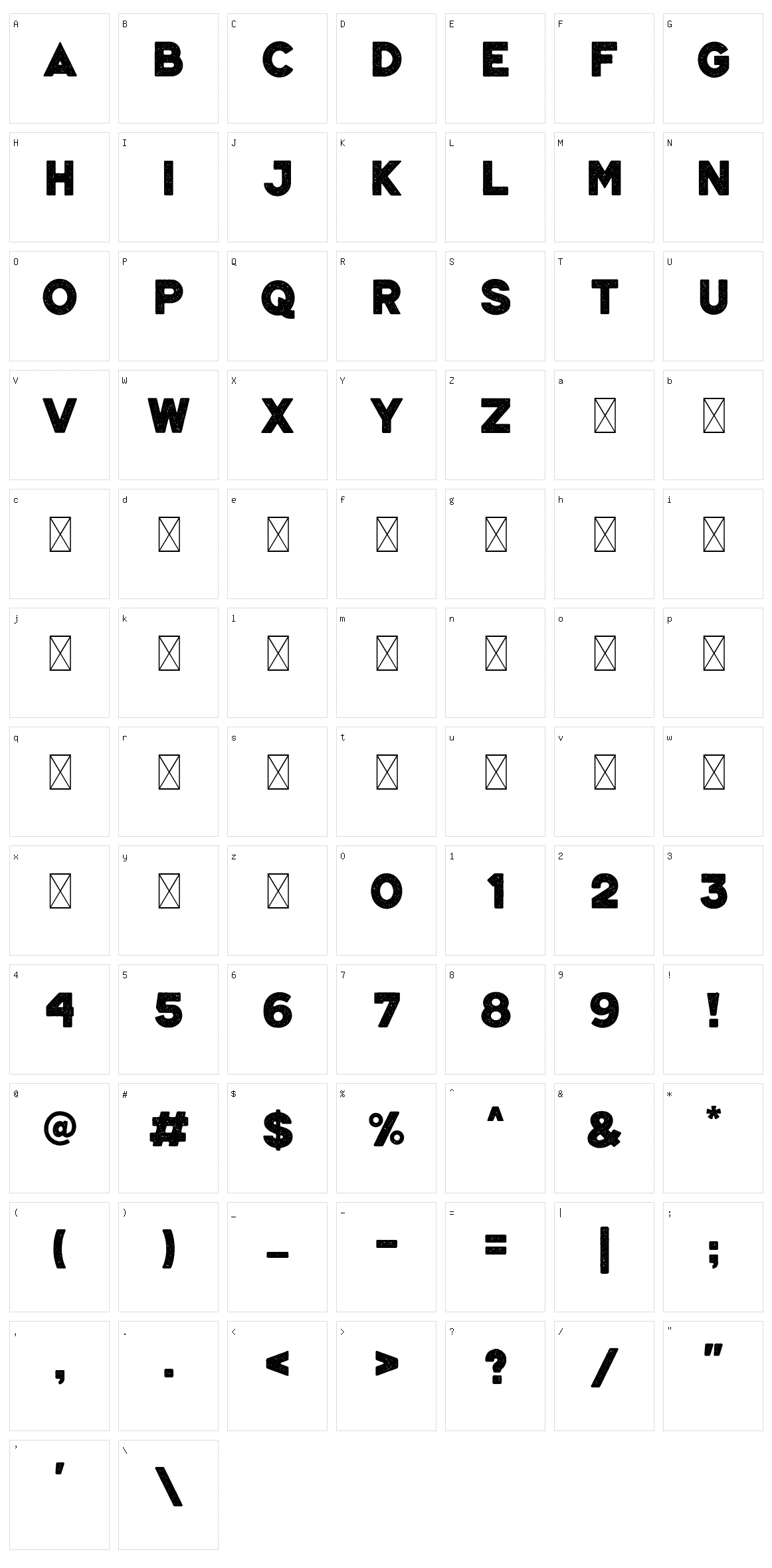 Veltic Character Set