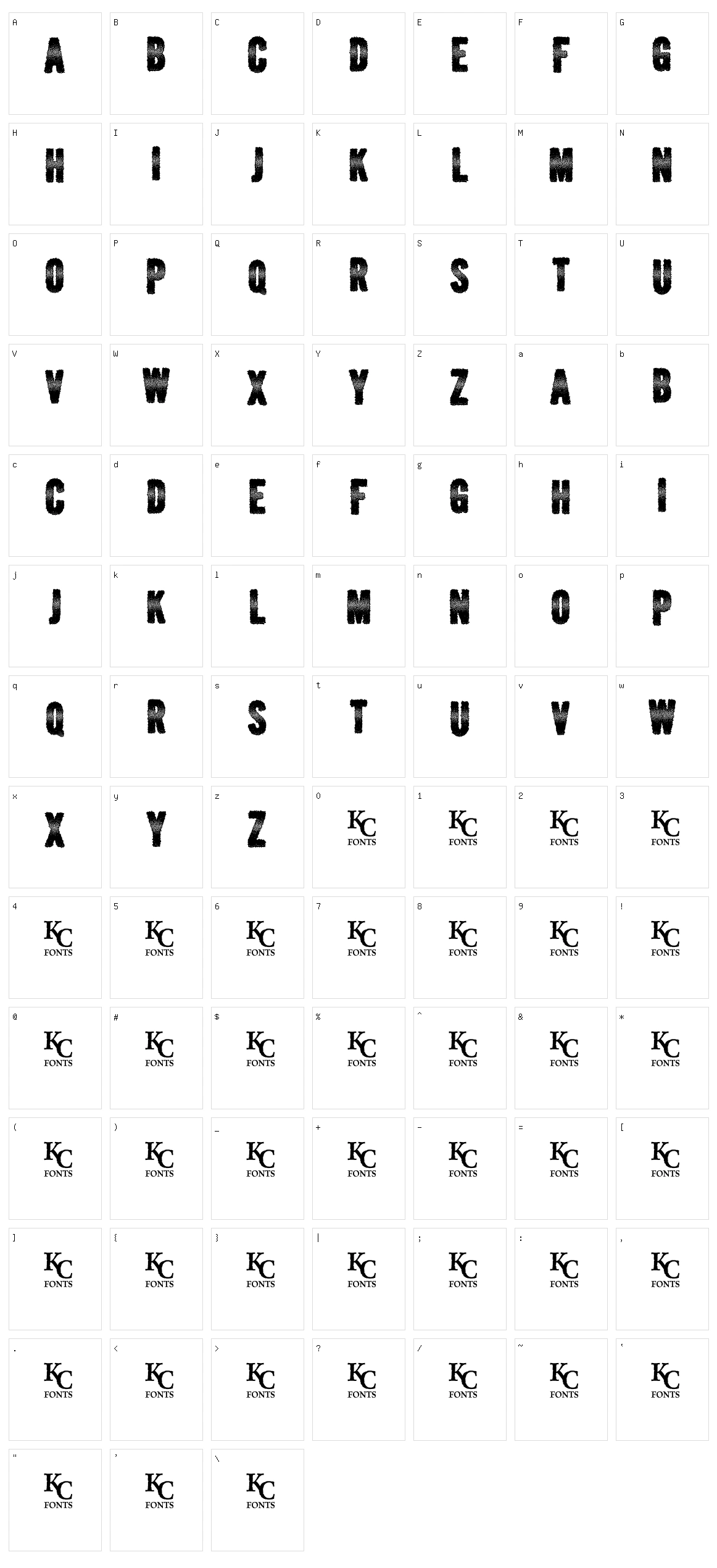Verbal Diarrhea Character Set