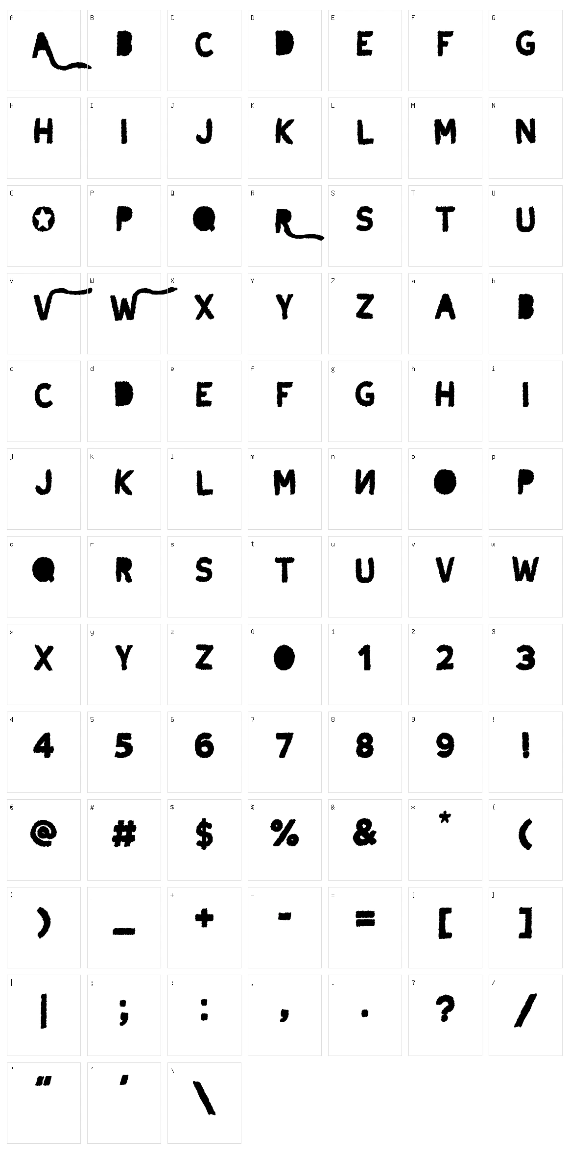 Volga Character Set
