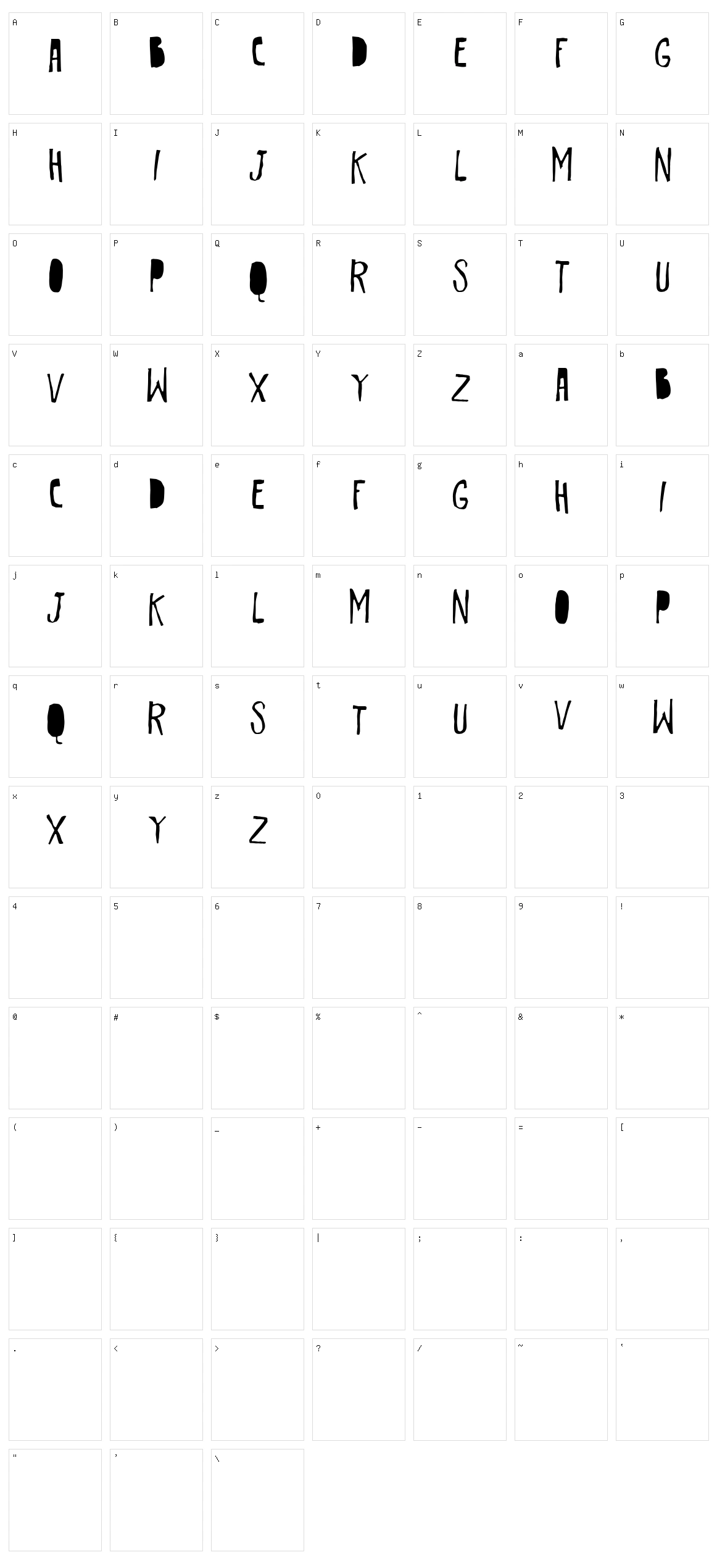 Vtks Krueza Character Set