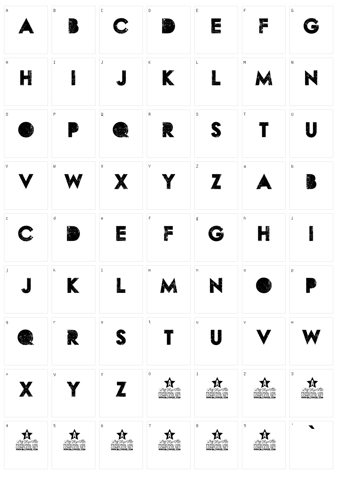 Wasted Character Set