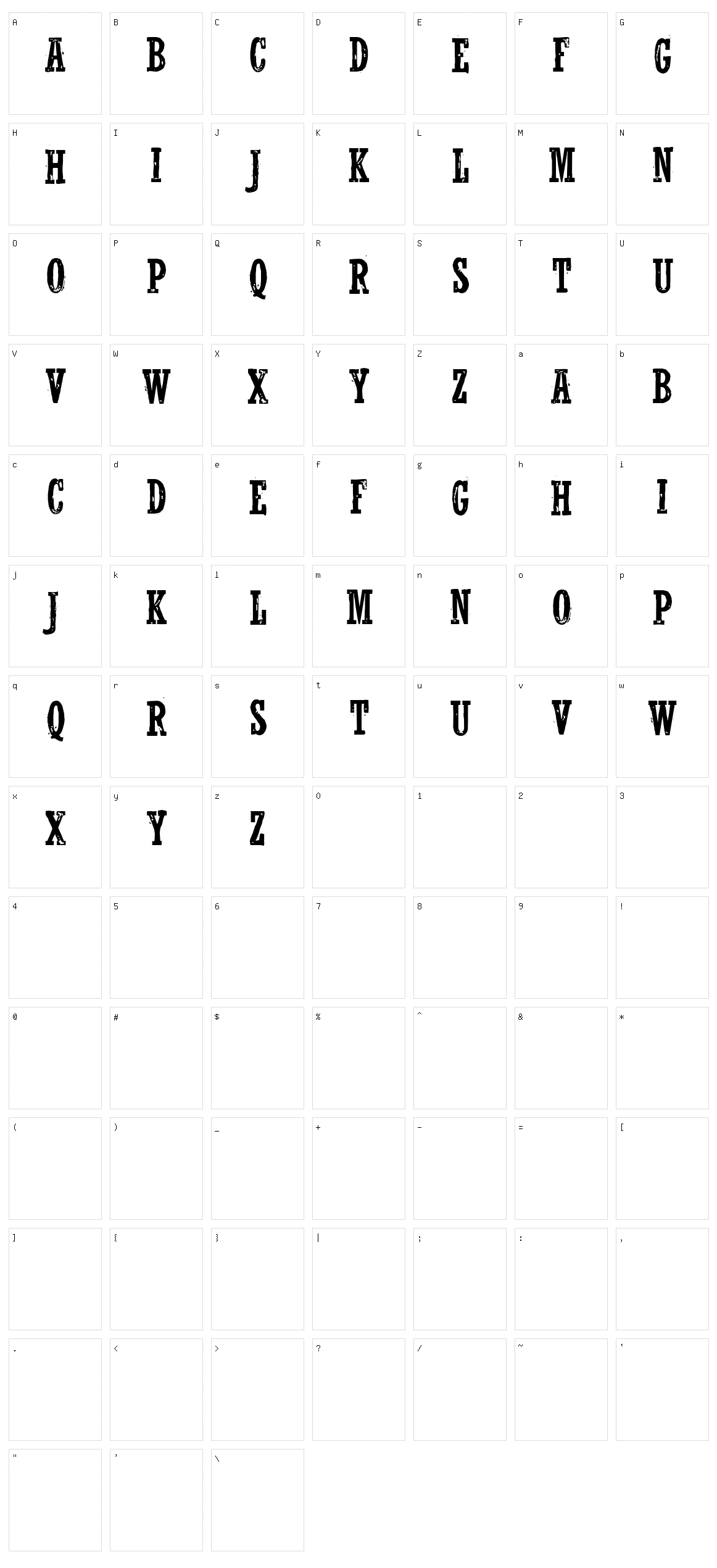 Wolfred Nelson Character Set
