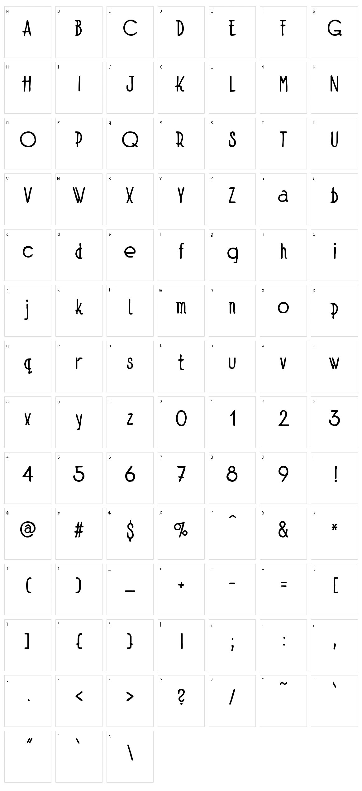 zai Art School Calendar 1931 Character Set
