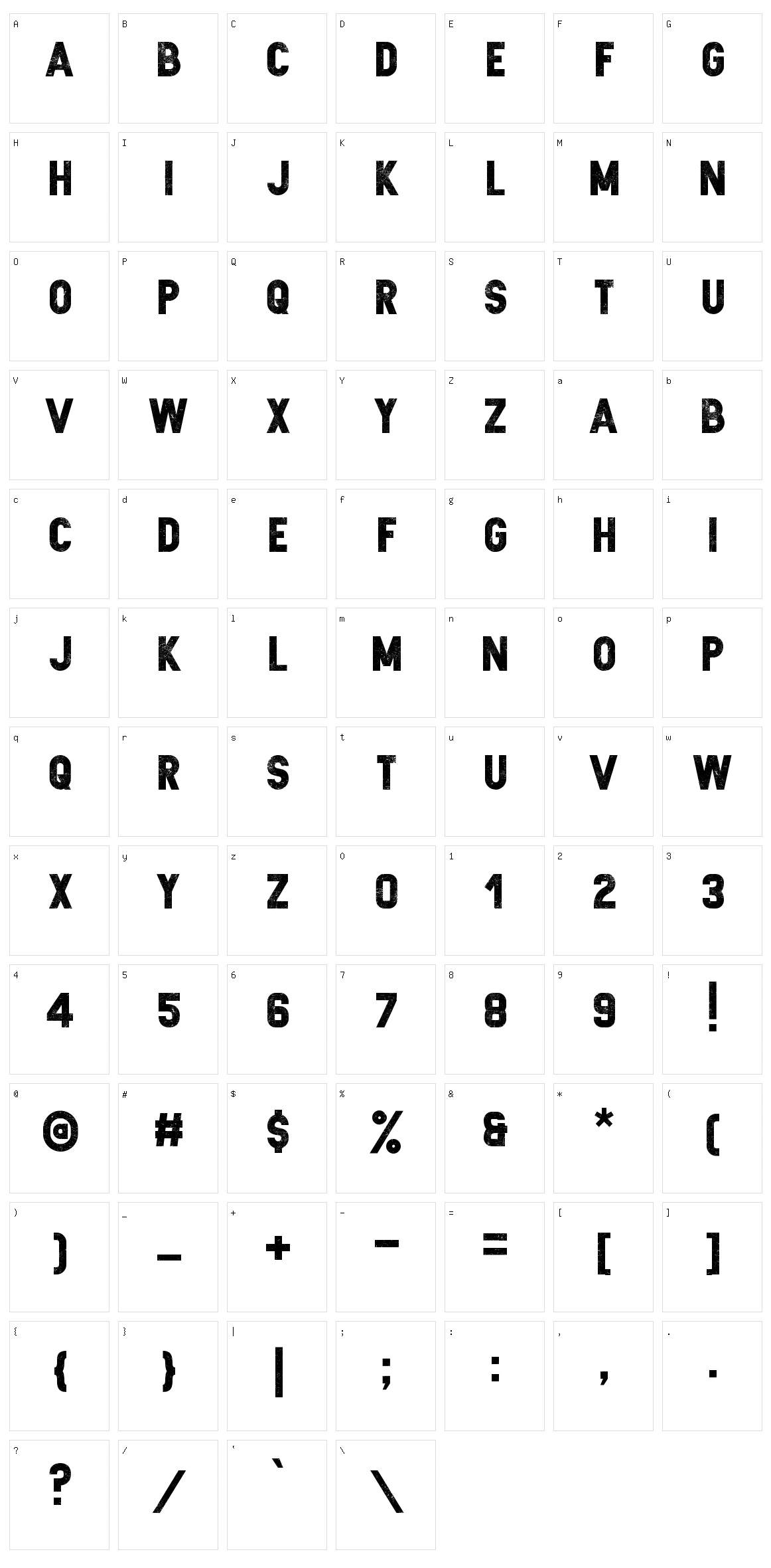 Zilap Sleep Character Set