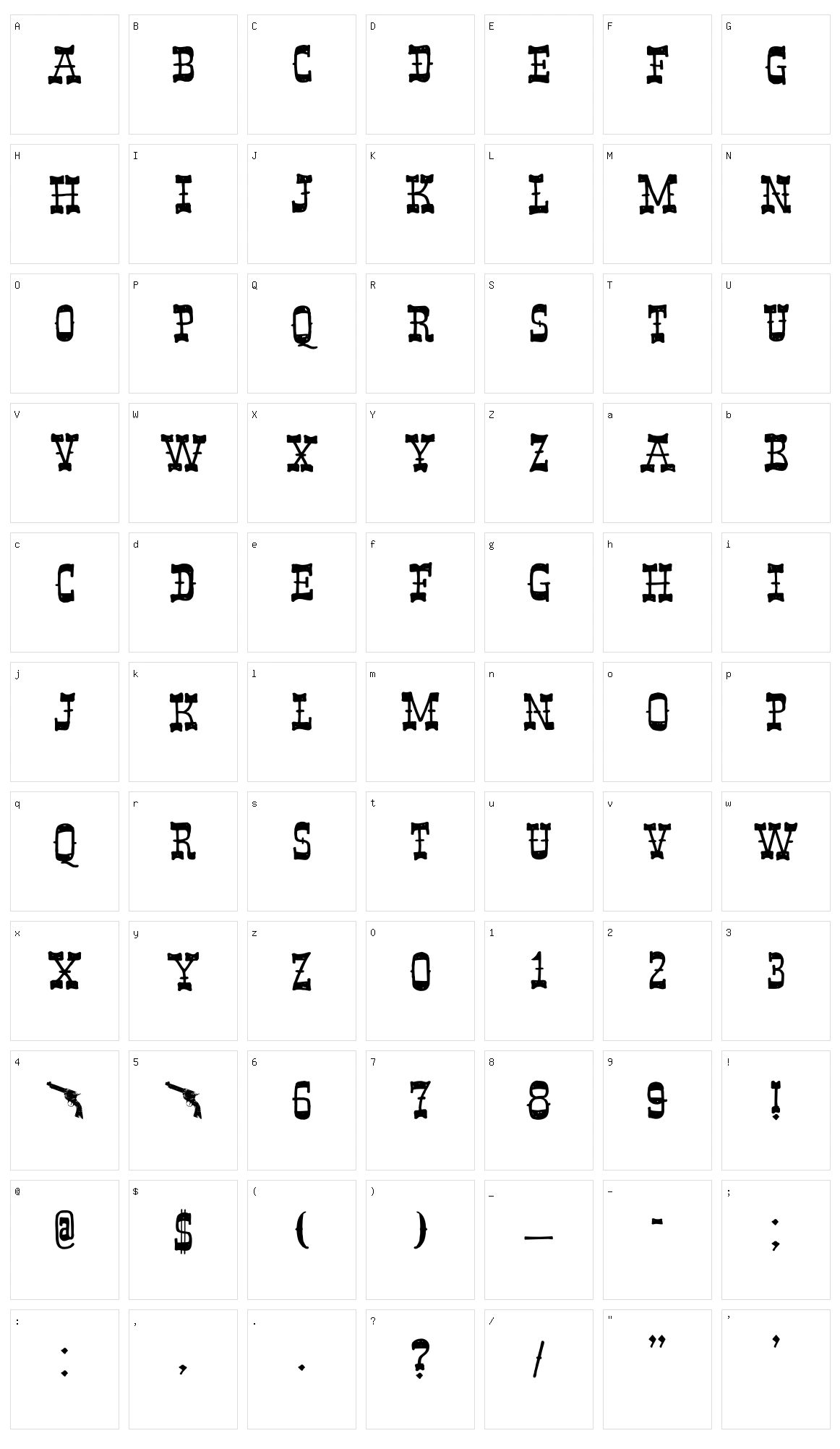 Band Wagon Character Set