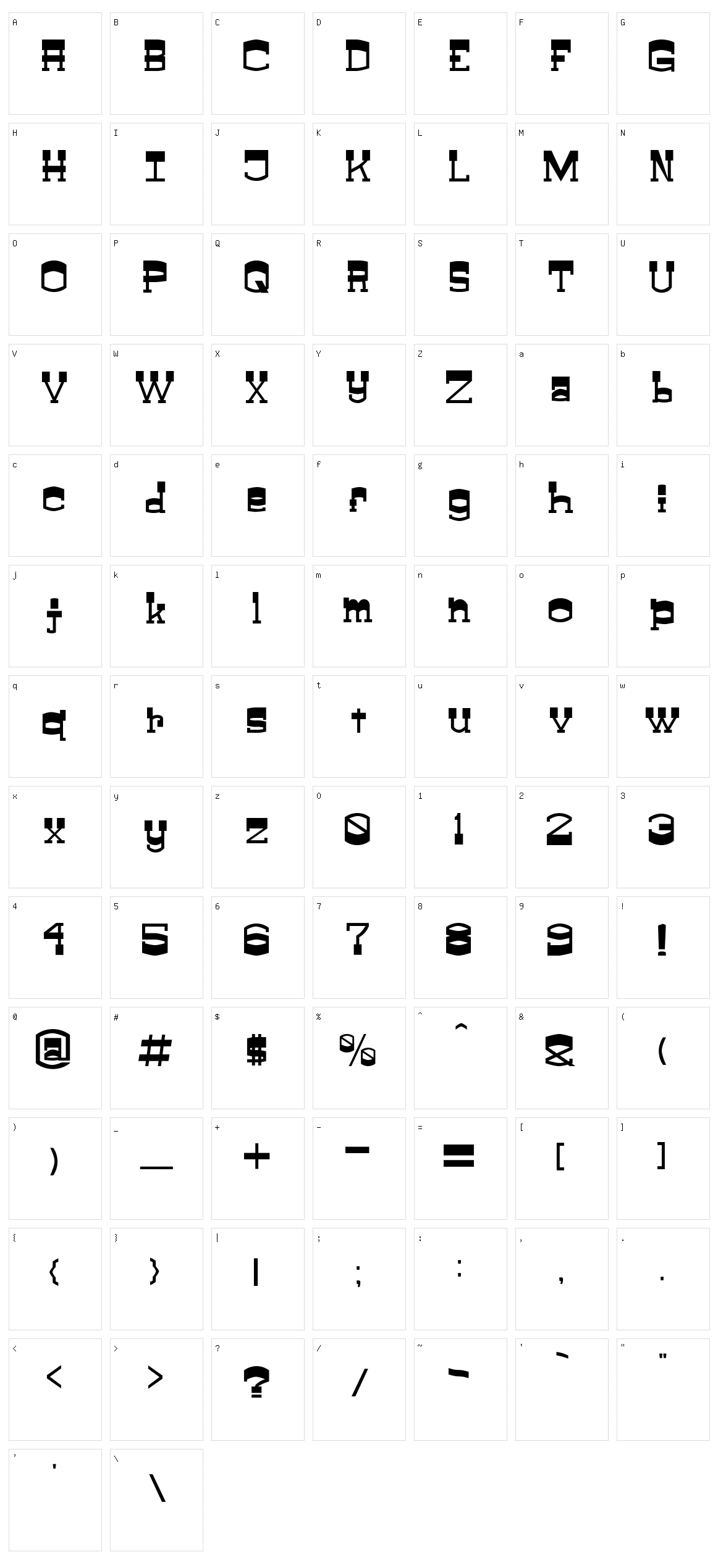 ClayFeet Character Set