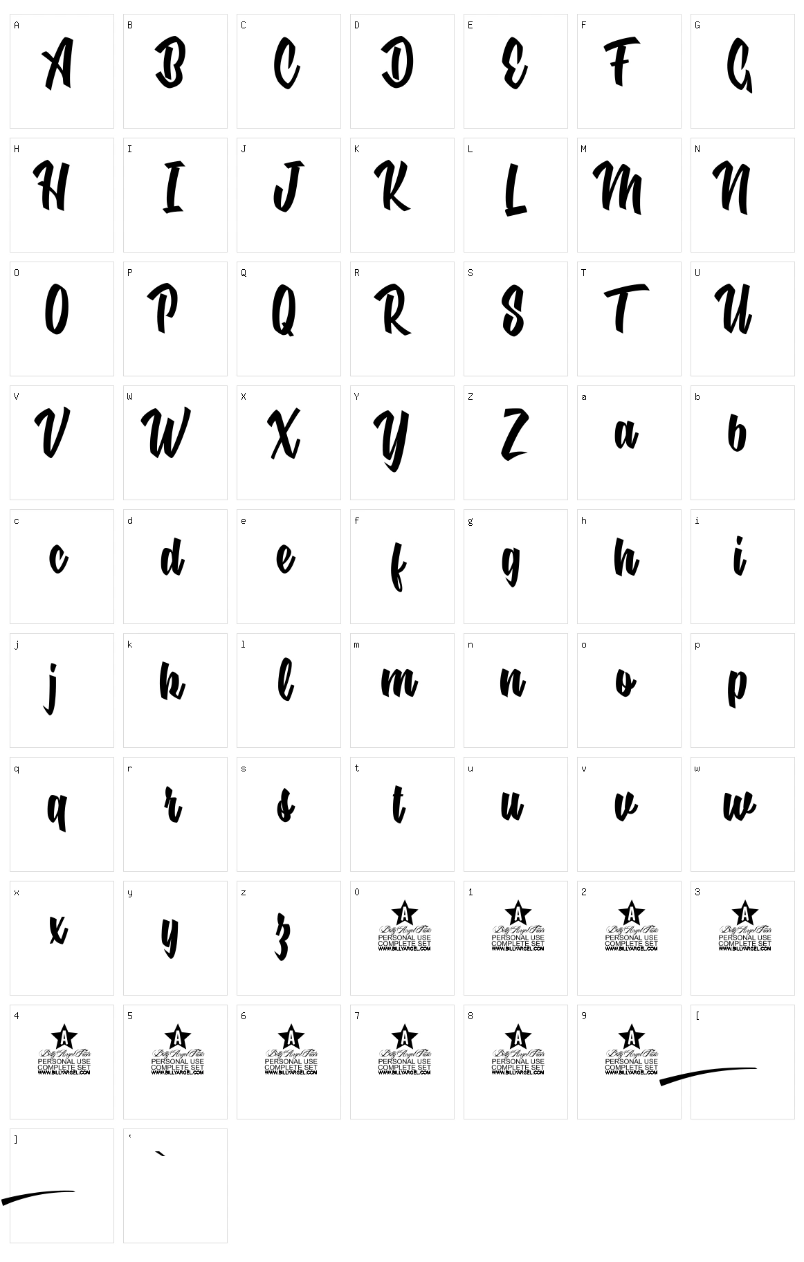 Nuclear Boots Character Set