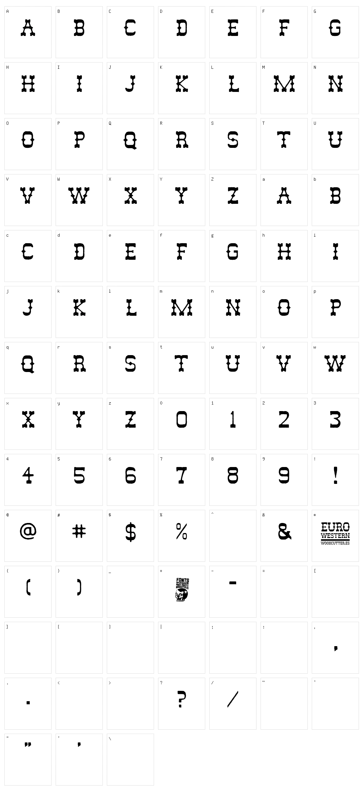 Euro Western Character Set