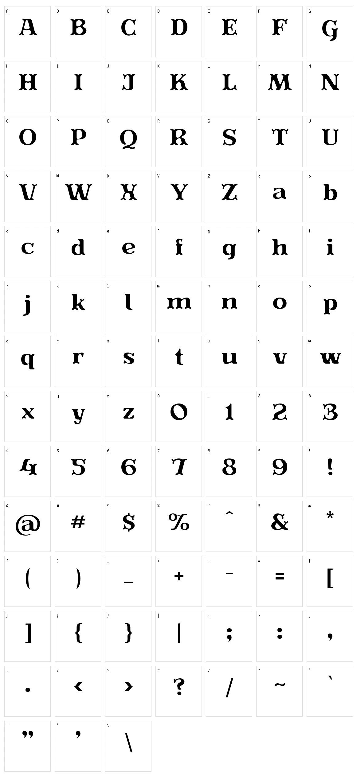 Evereast Soft Edge Character Set