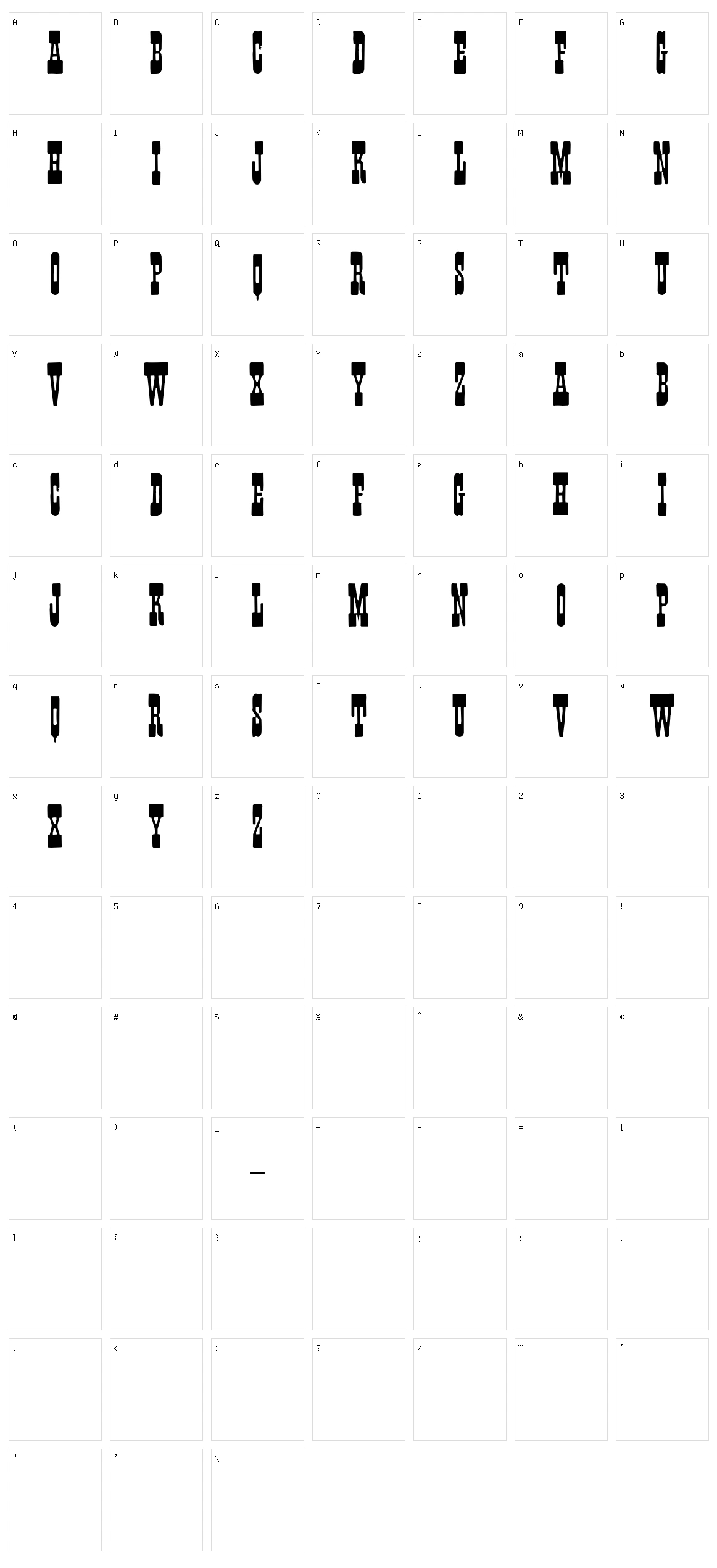 Fisticuffs Character Set