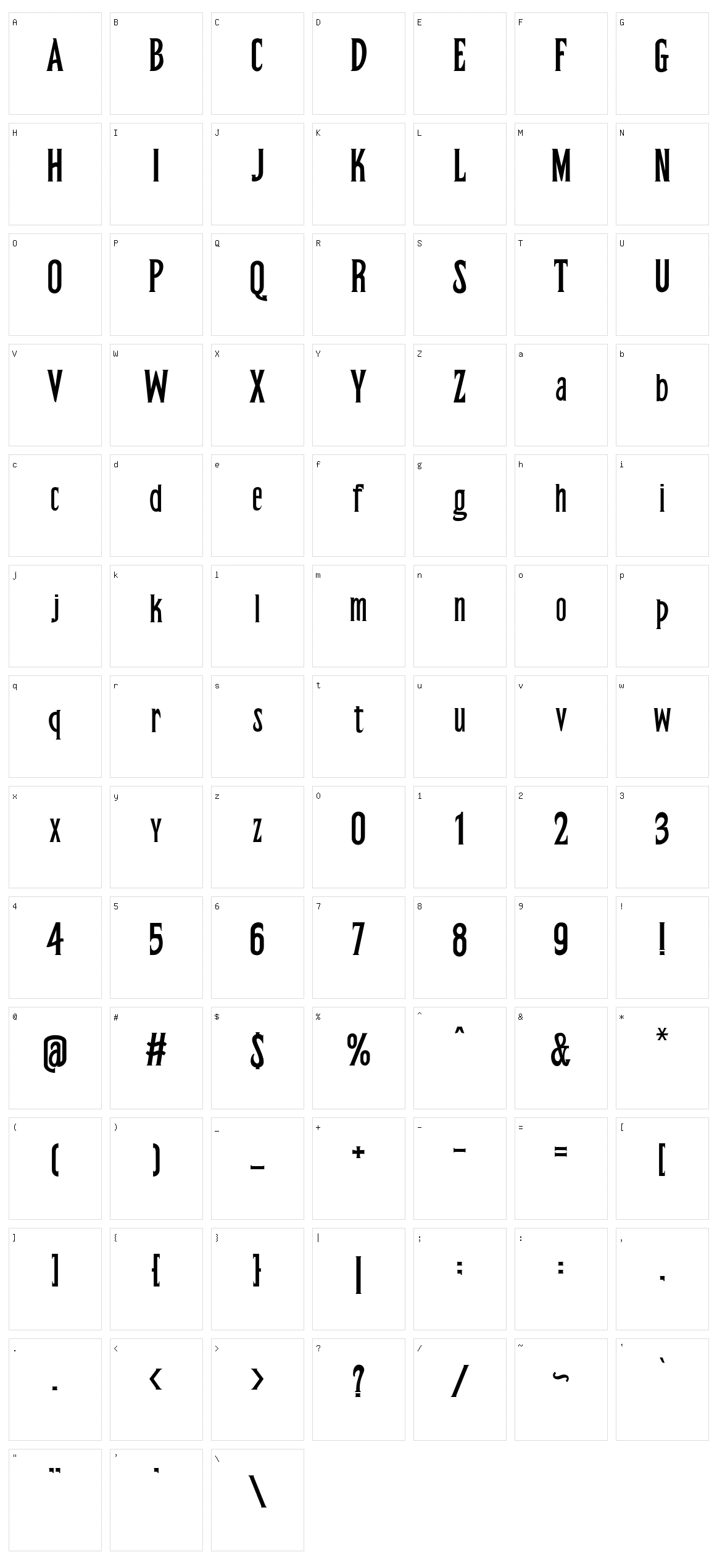 Grewmoon Character Set