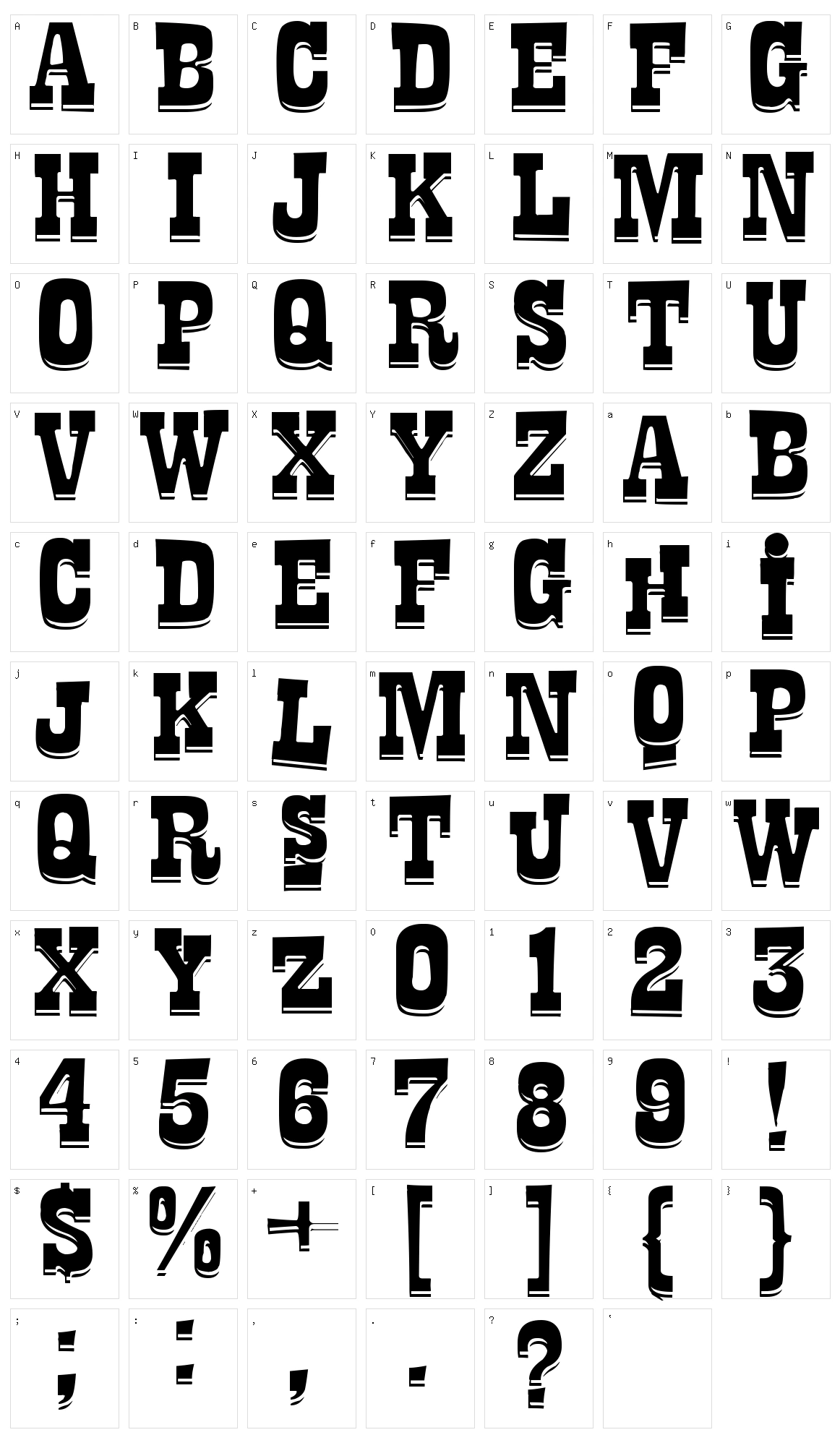 La Tequila Character Set