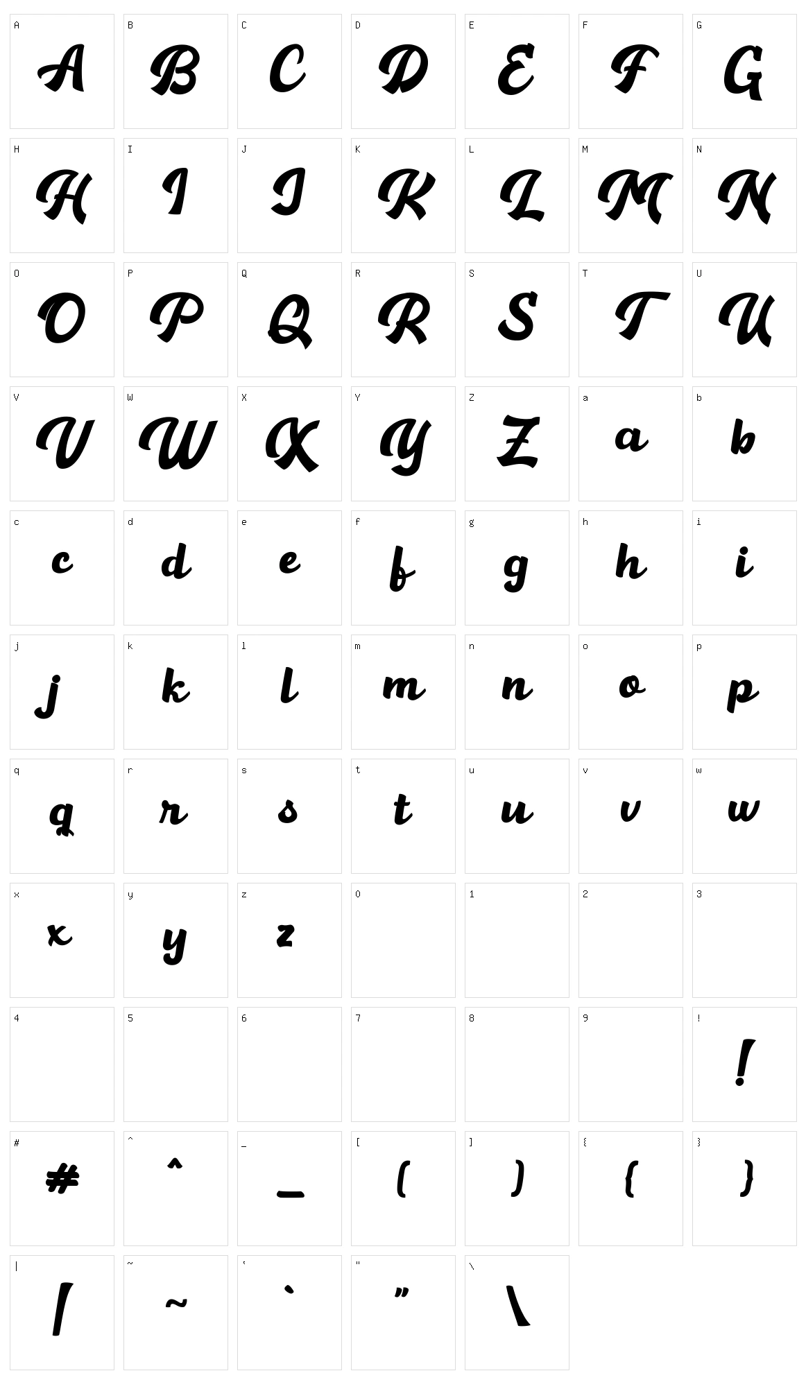 Hamelin Character Set