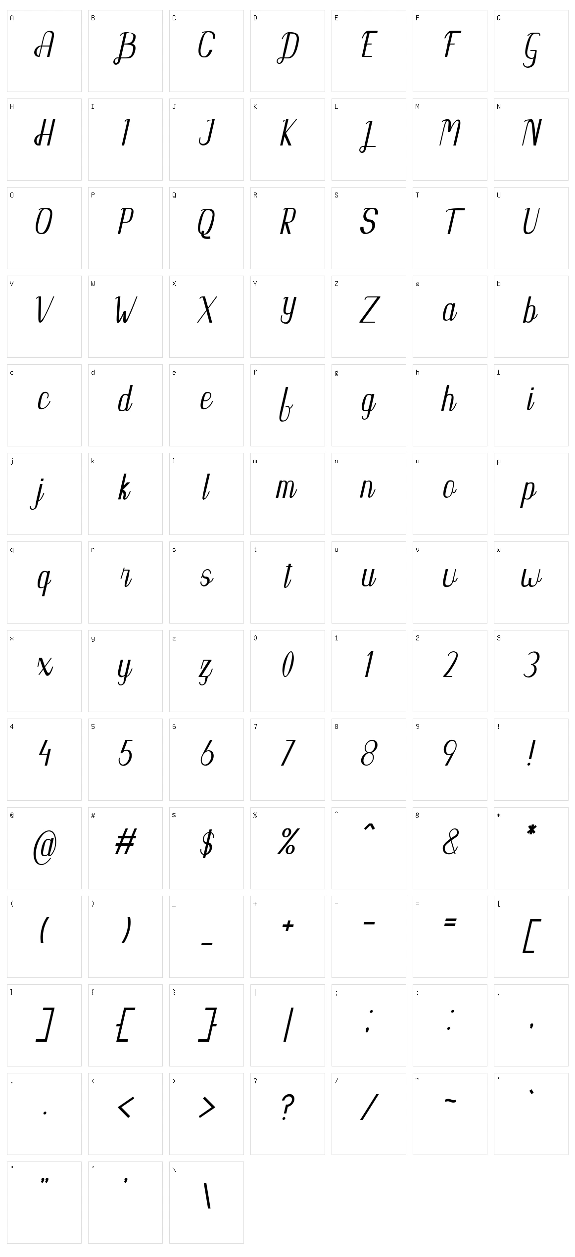 Kupika Character Set