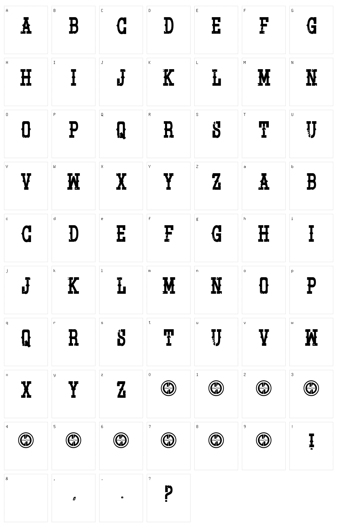 Pistol Grip Pump Character Set