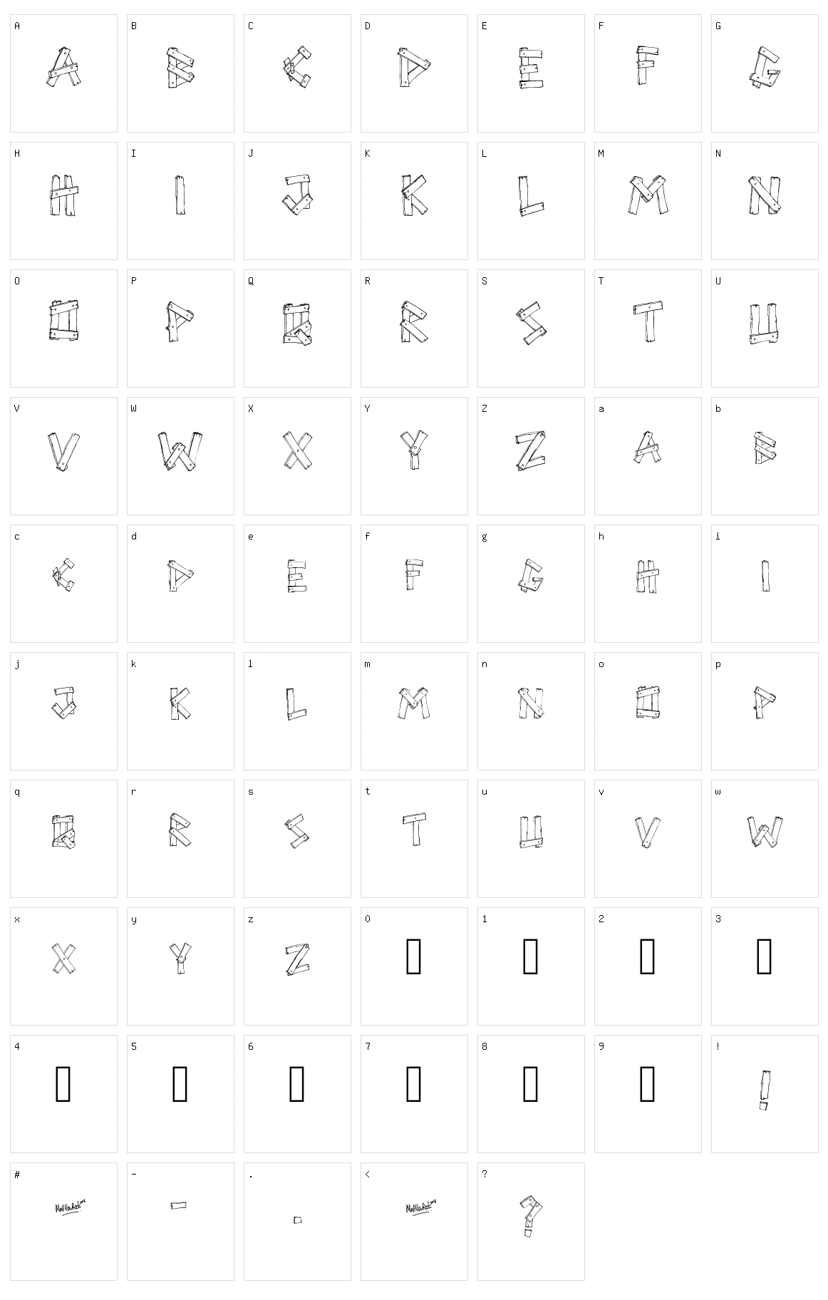 Sri Papan Character Set