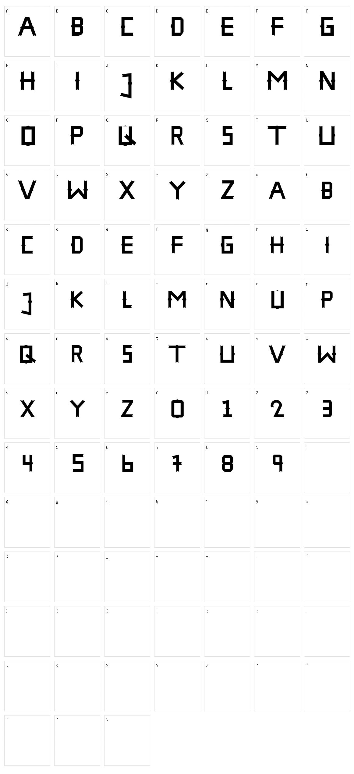 The Hampha Character Set