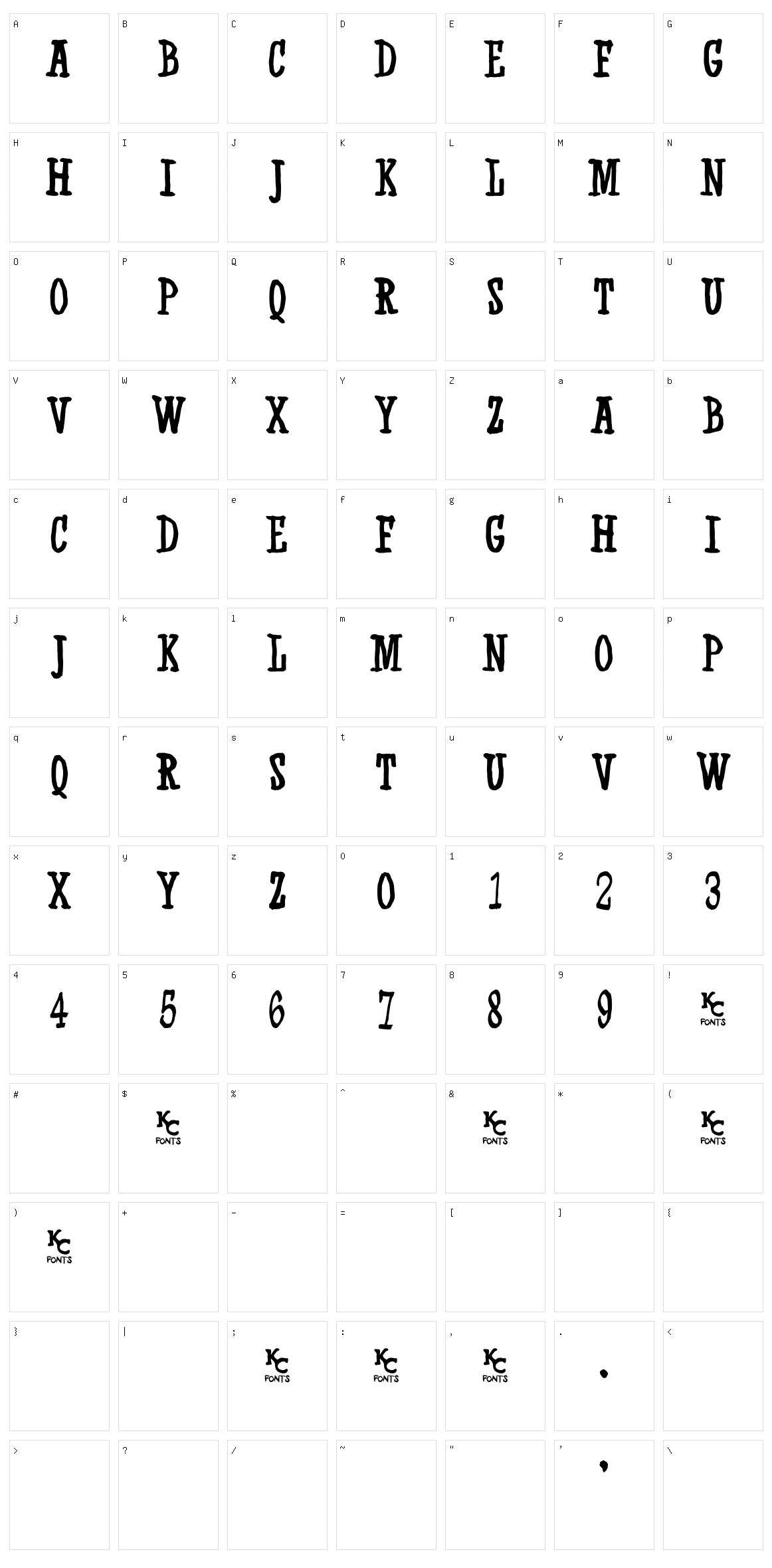 Western Swagger Character Set