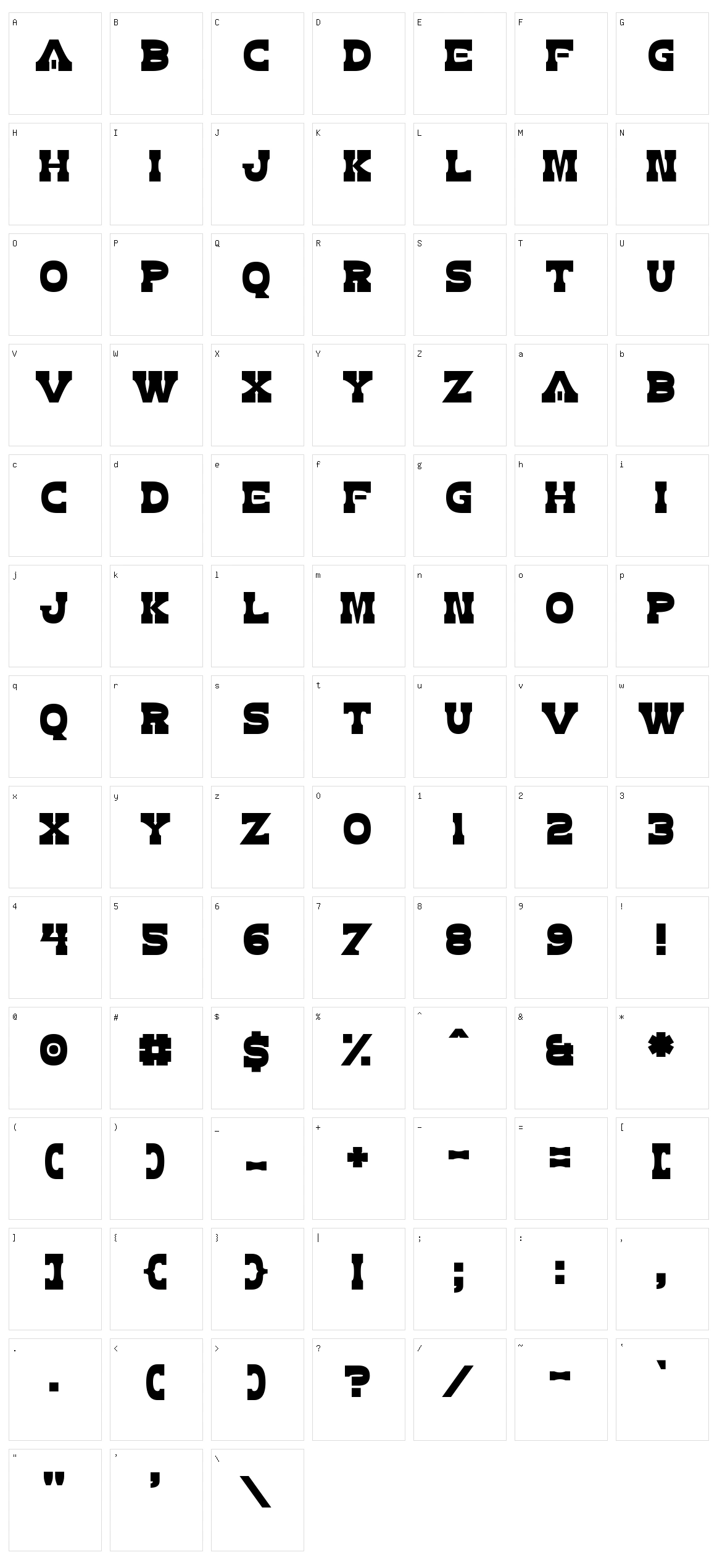 Zdyk Aries Character Set
