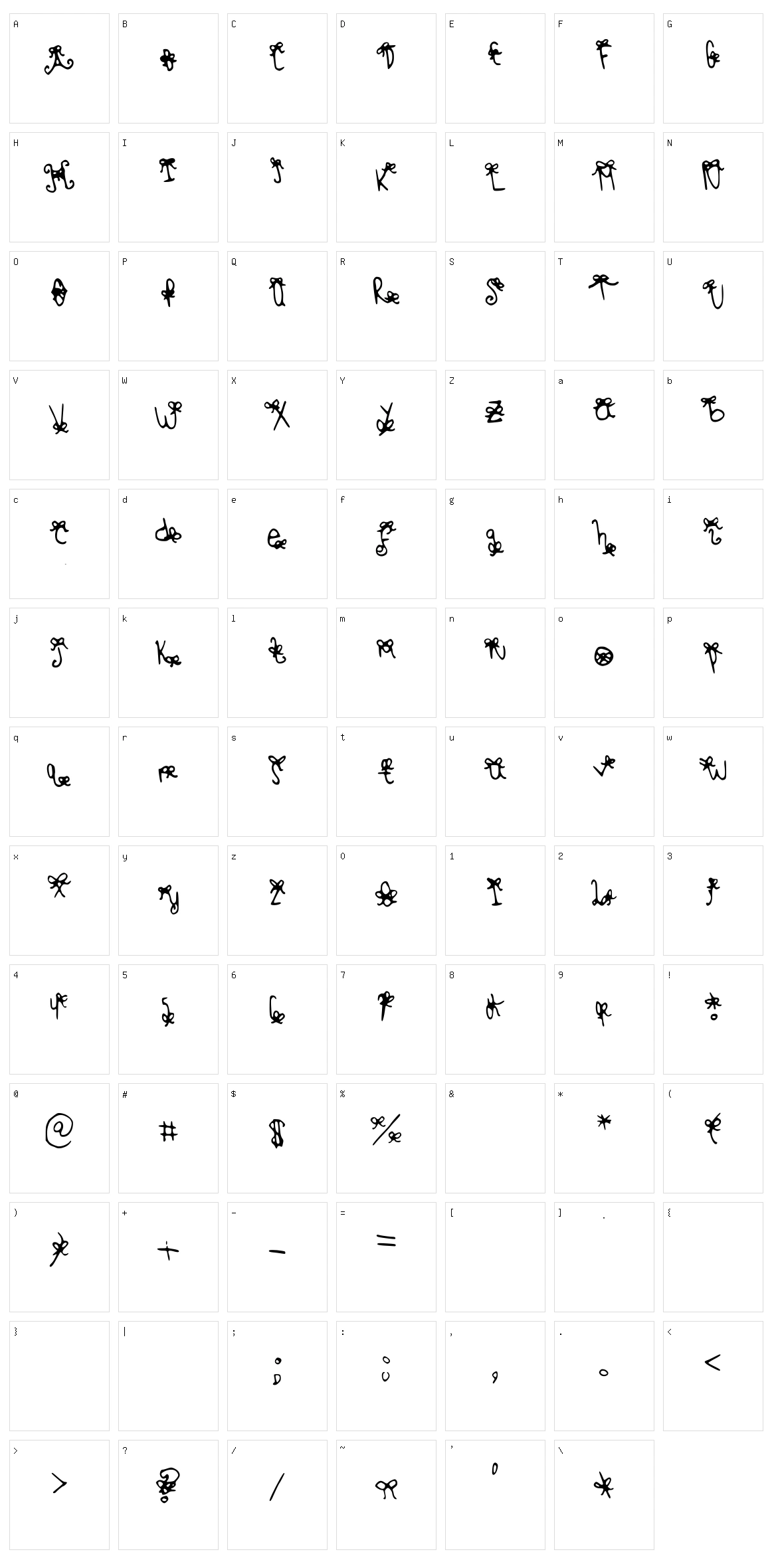 Bow Bow Black Sheep Character Set