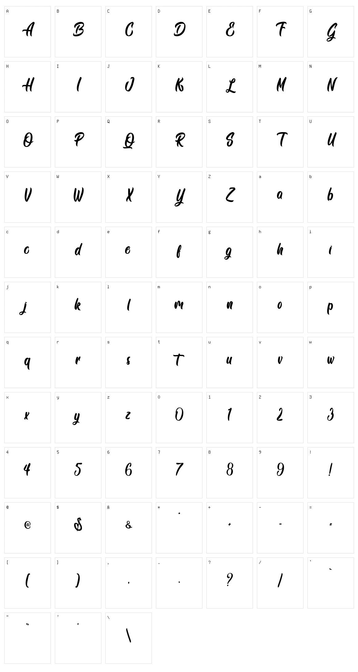Siam Giants Character Set