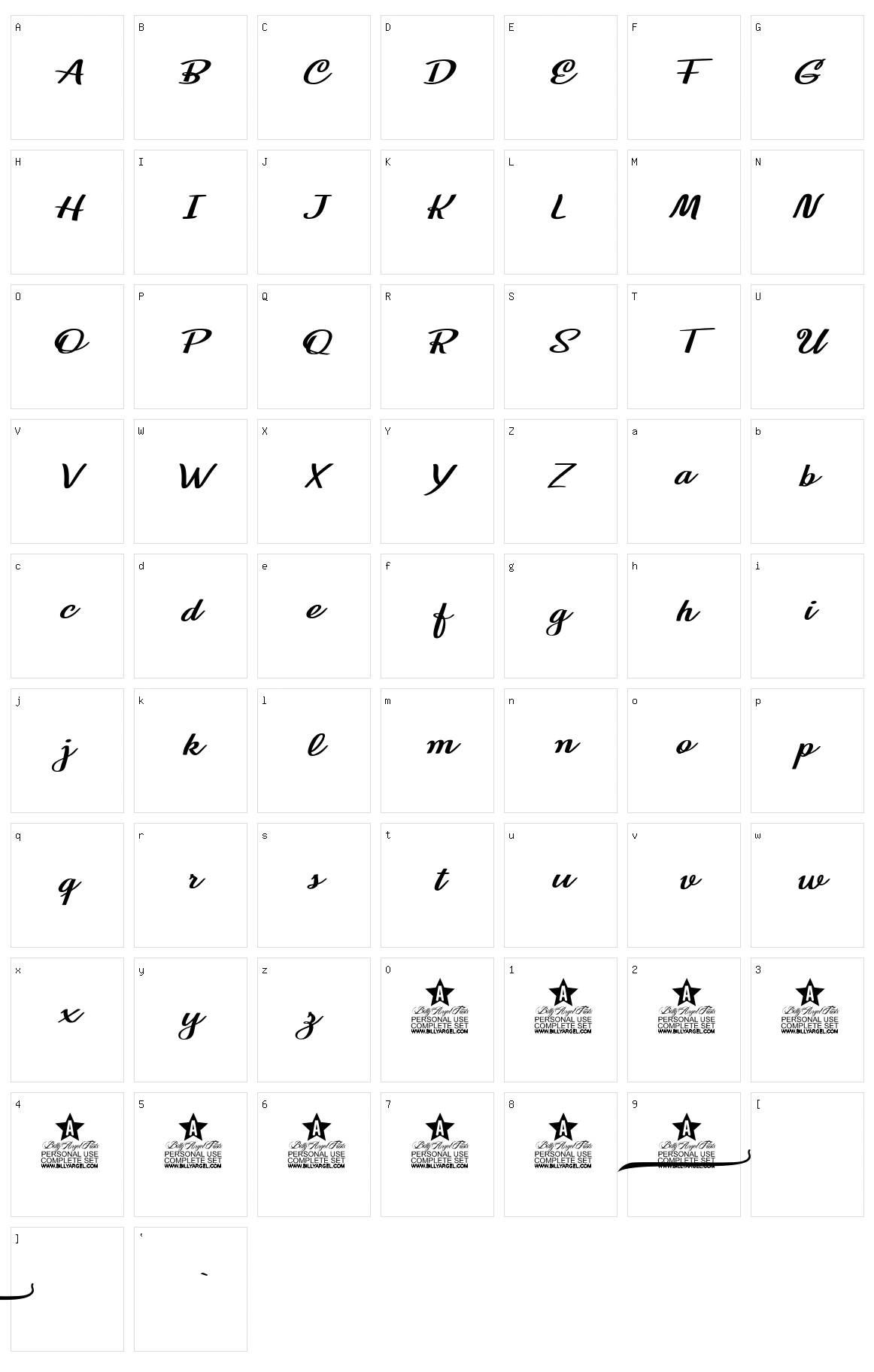 Soulstice Character Set
