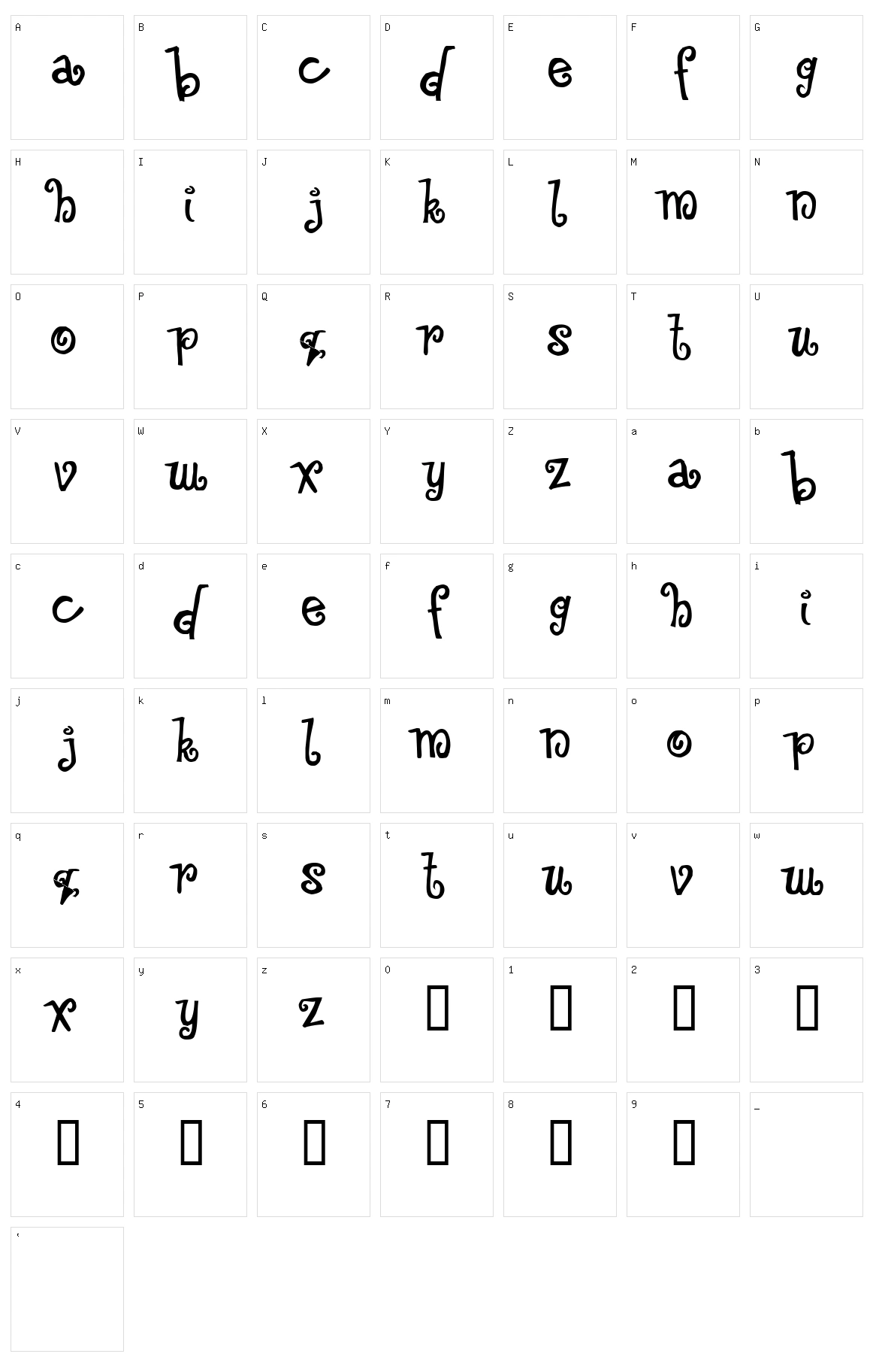 Floozy Character Set