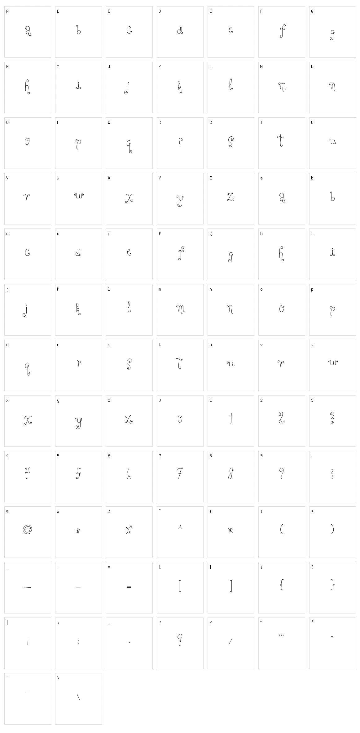 Forgivable Sin Character Set