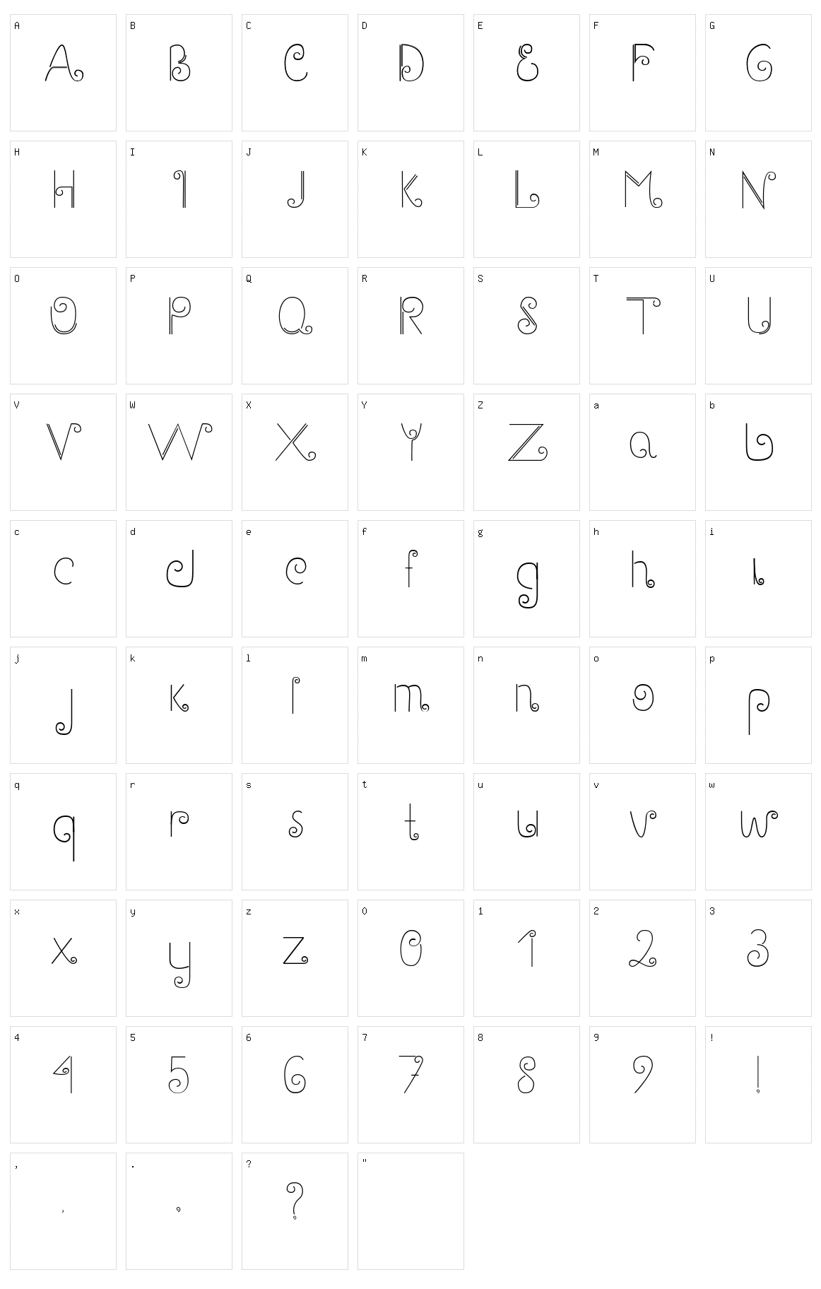 Gary Character Set