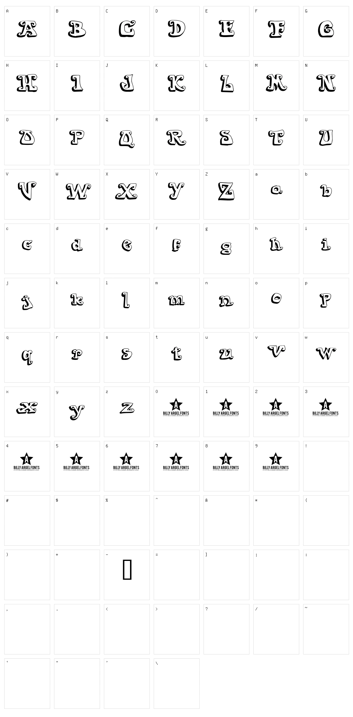 Goiabada Character Set