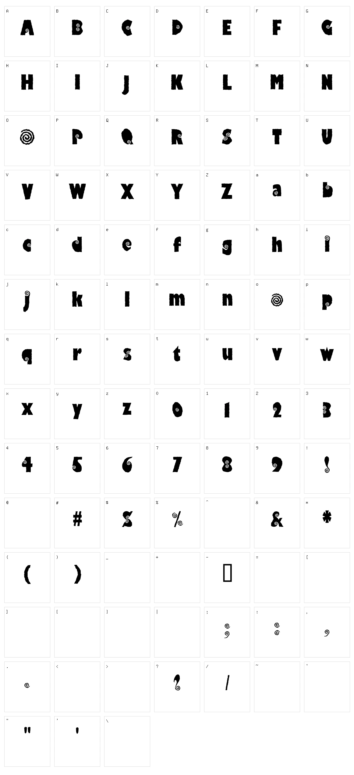 Hippocritic Character Set