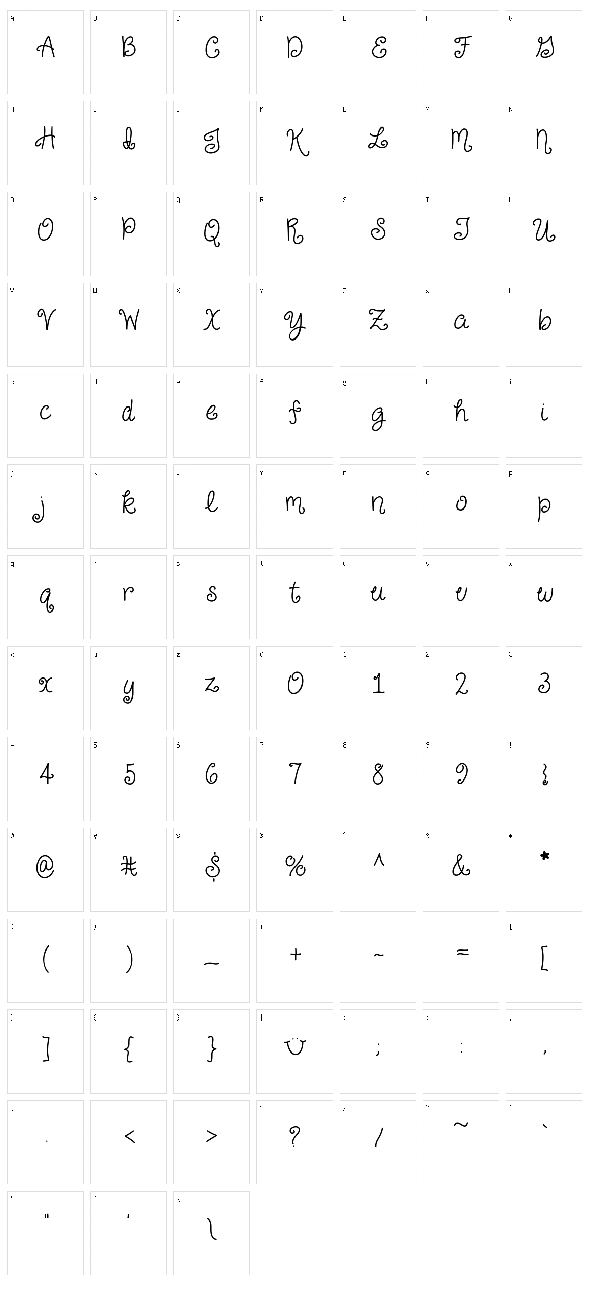Just For Giggles Character Set