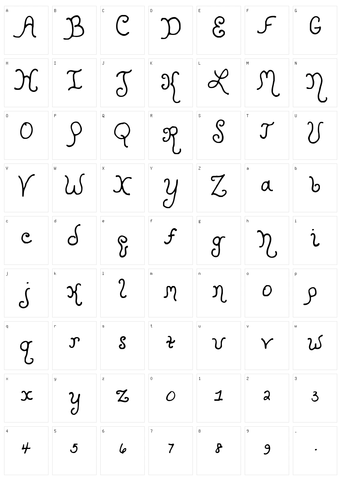 Kristen Curly YOFF Character Set