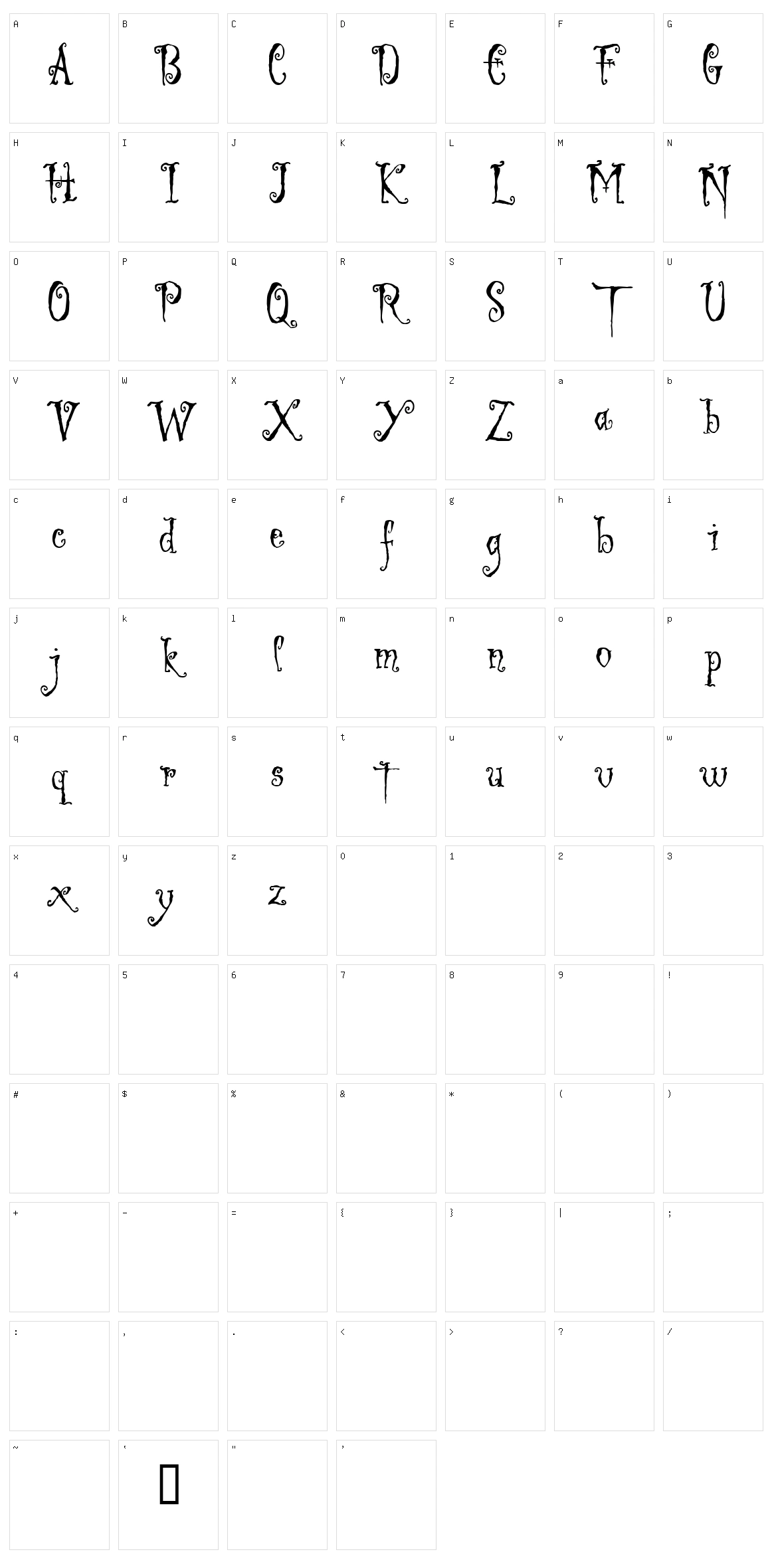 Ligeia Character Set
