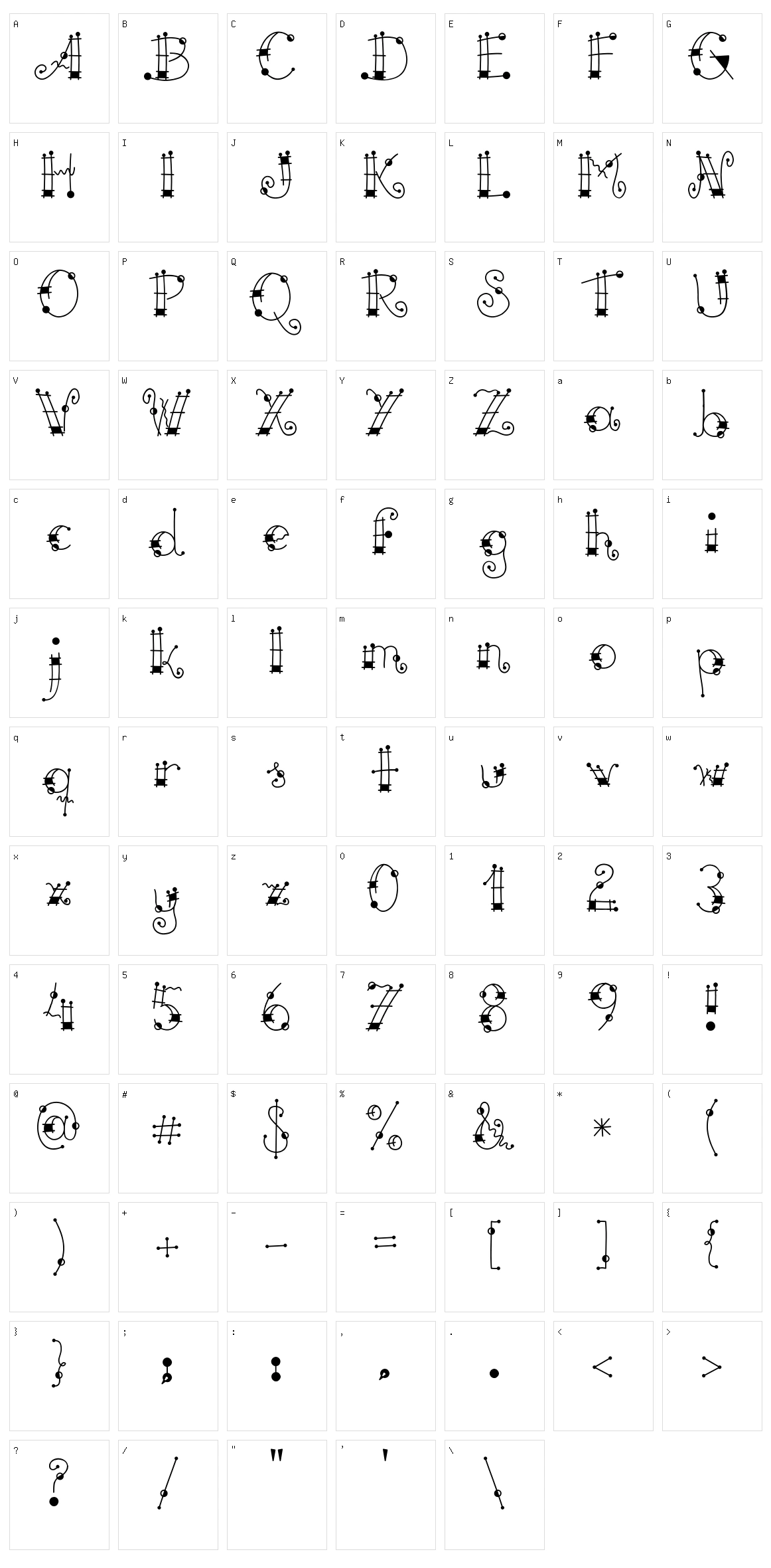 Miroh Character Set