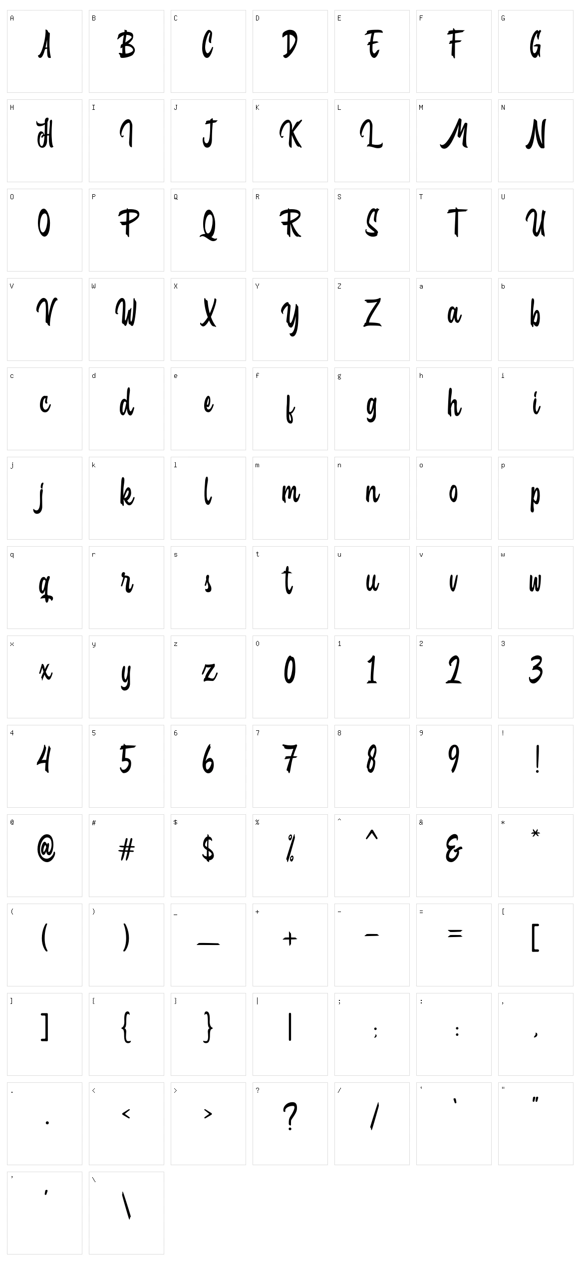 Scotlandia Character Set
