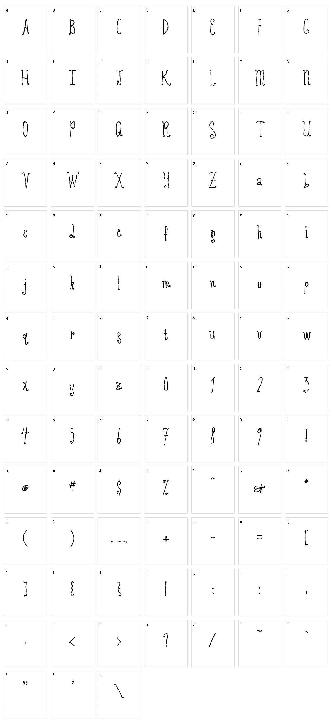 Revolving Door Character Set