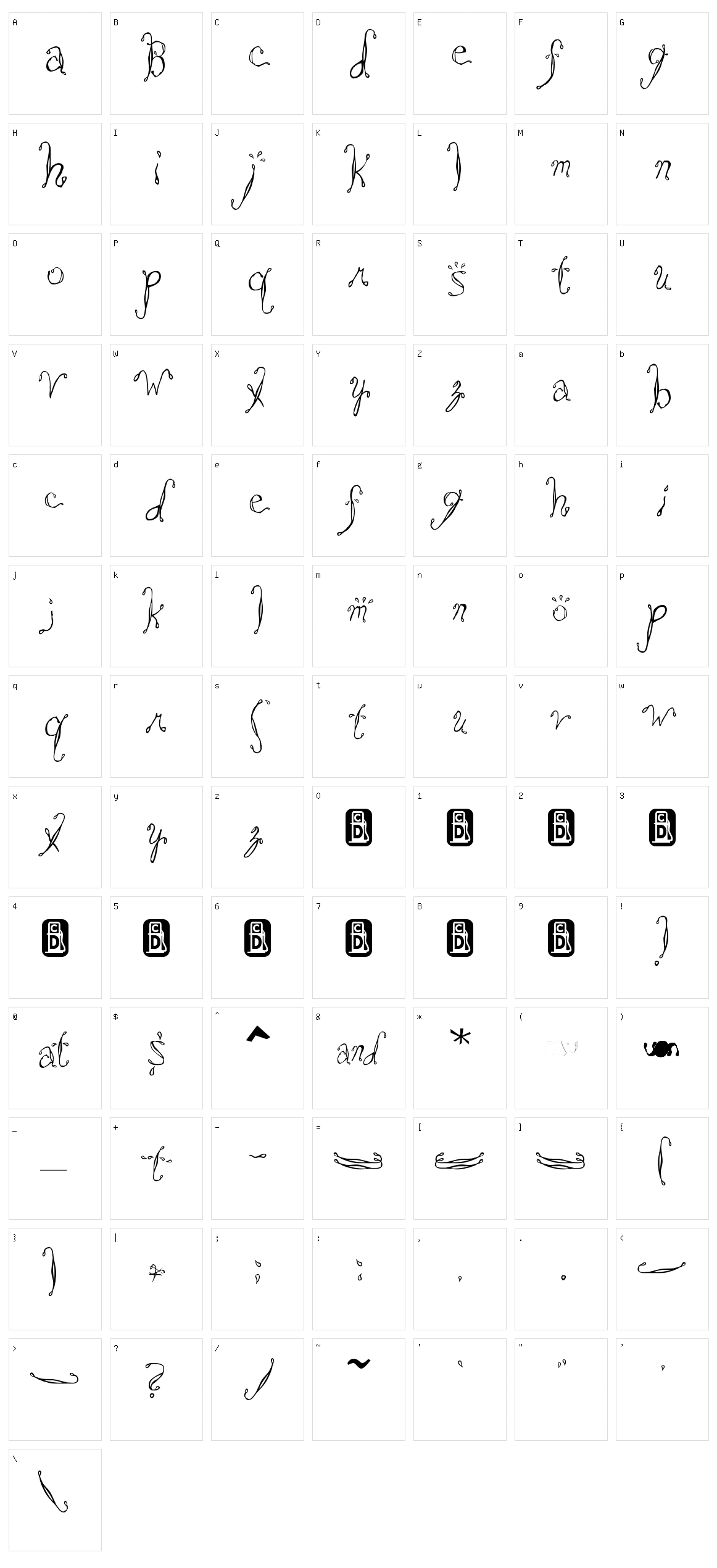 Saltwater Character Set