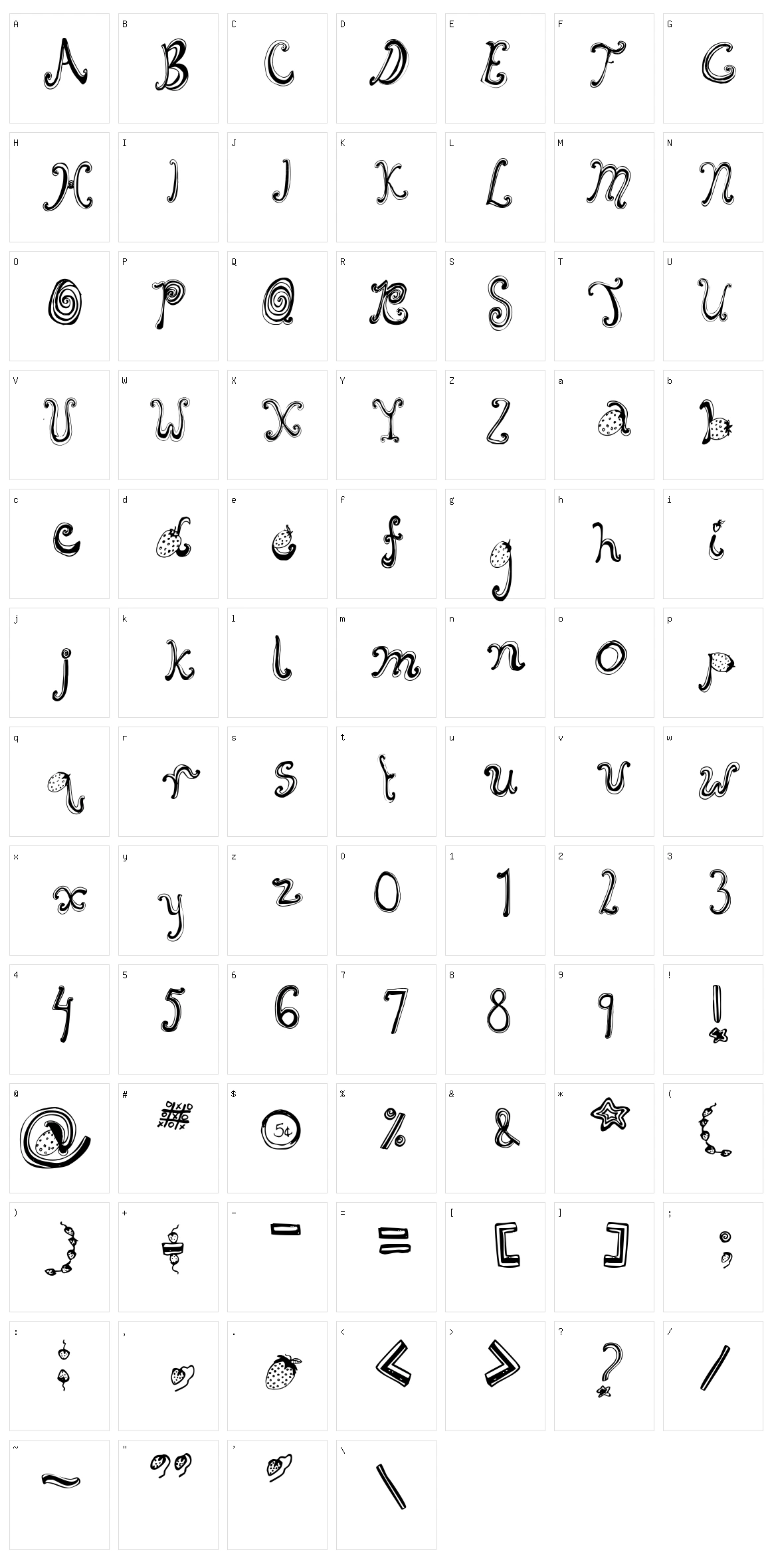 Starberry Swirl Delight Character Set