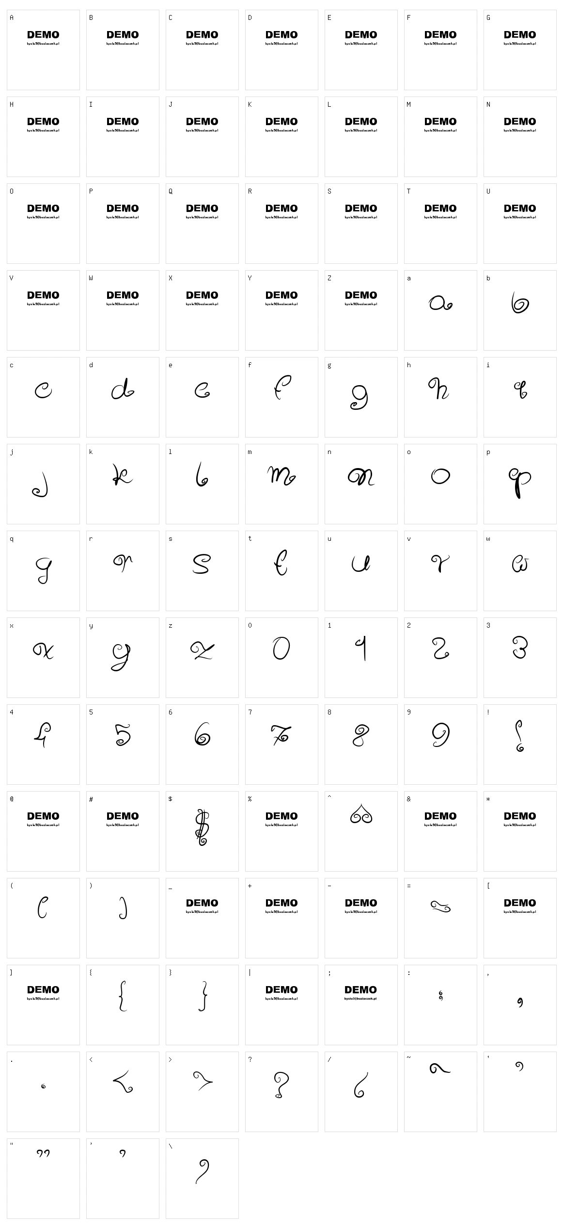 Sweeet! Character Set