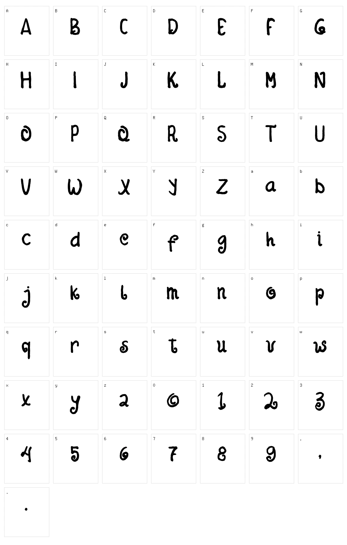 Swirly Kids Character Set