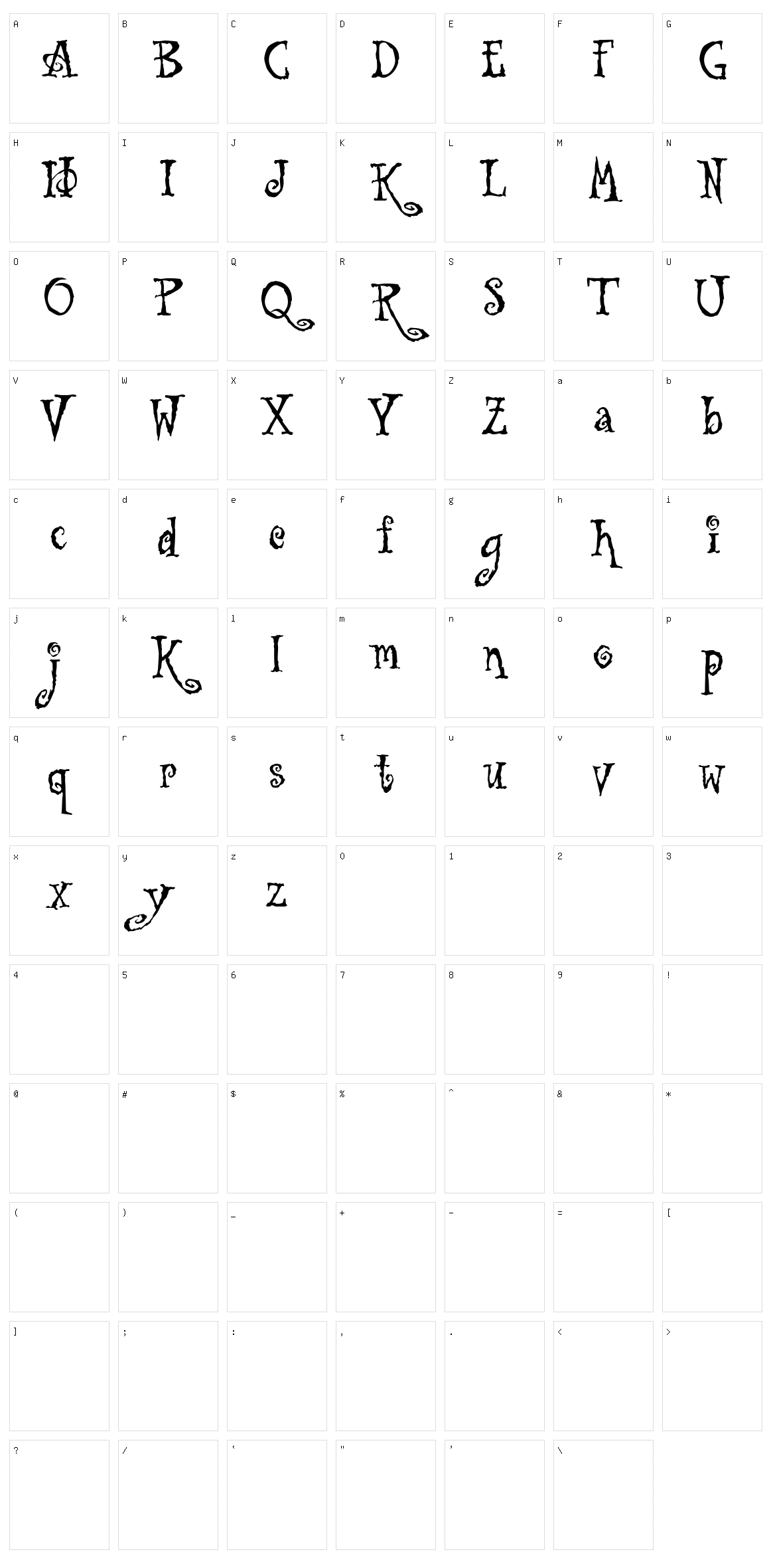 Tuscarora Character Set
