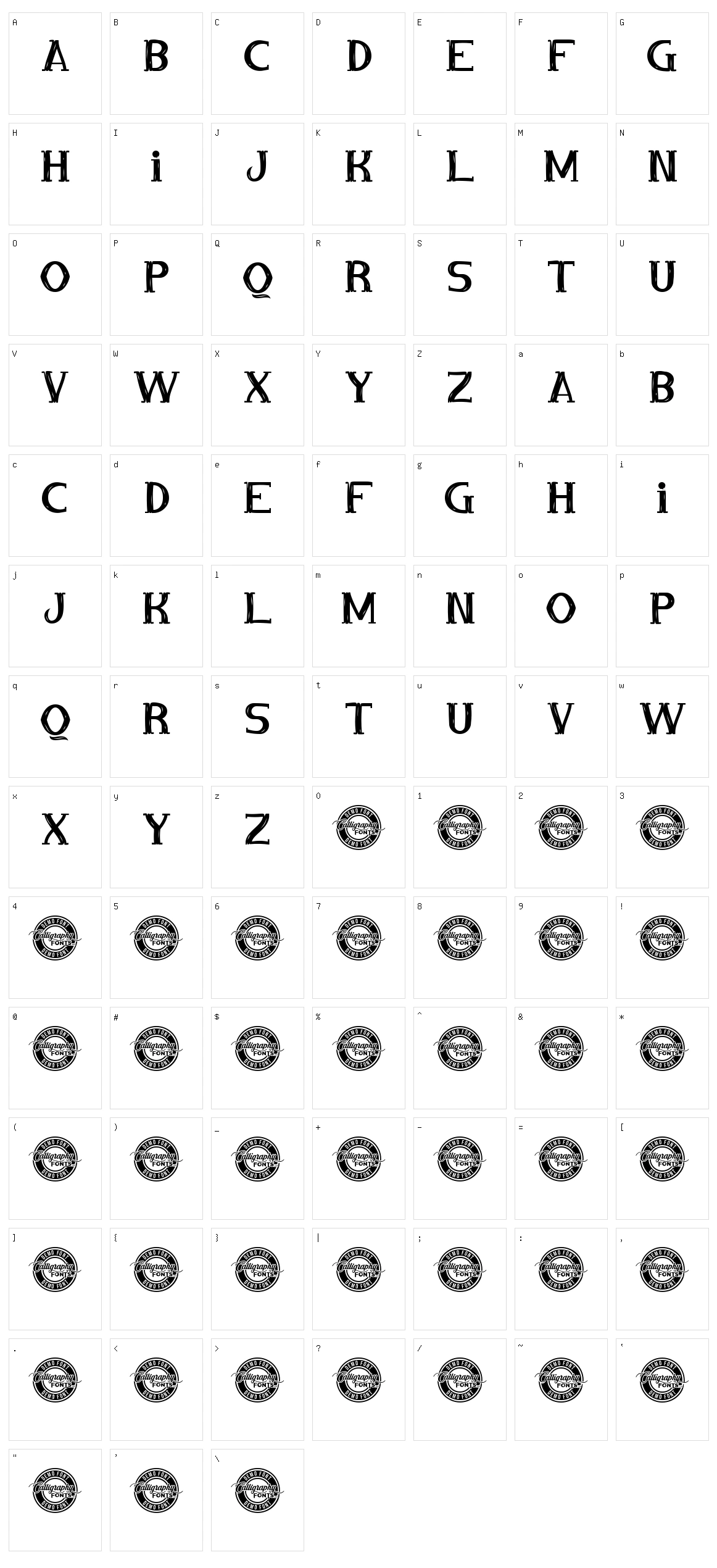 Zombie School Character Set