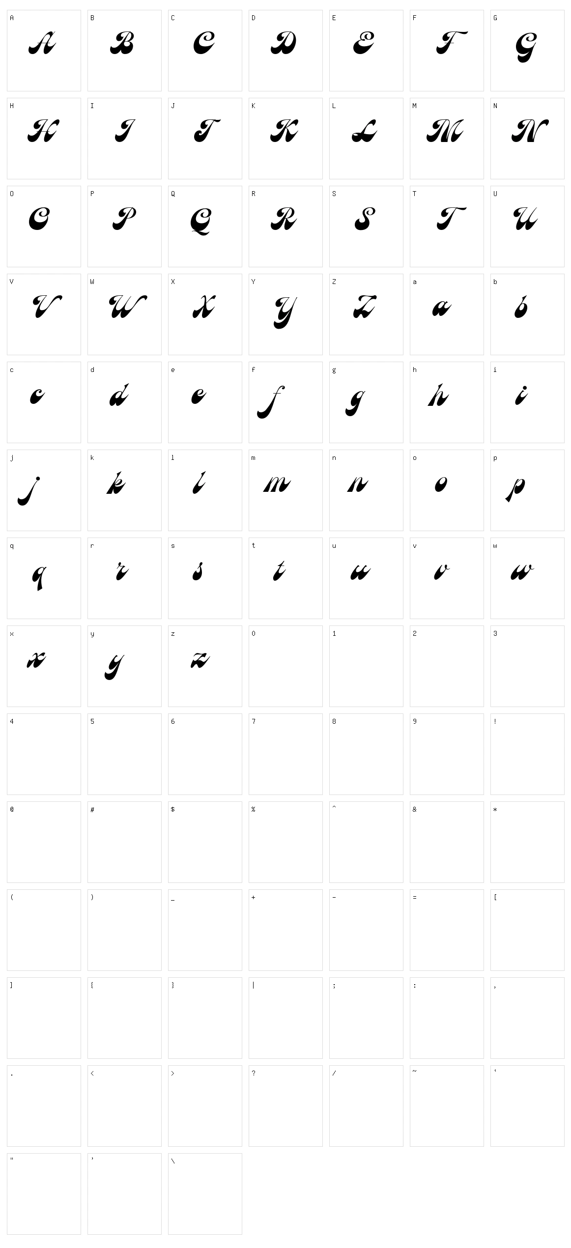 Uplifts Character Set