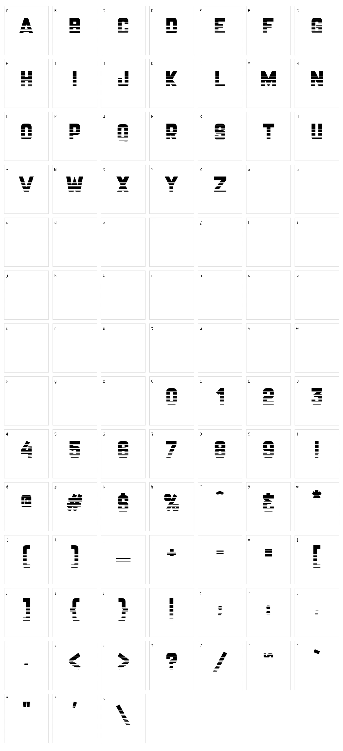 Championship Character Set